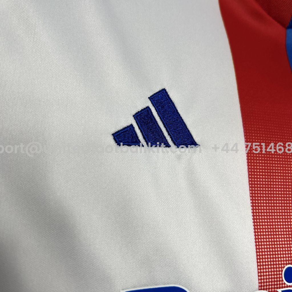 Unitedfootballkit.com | Olympique Lyonnais Lyon 24-25 Home Stadium Kids Kit -Customize Name, Number and Patch | Worldwide Shipping
