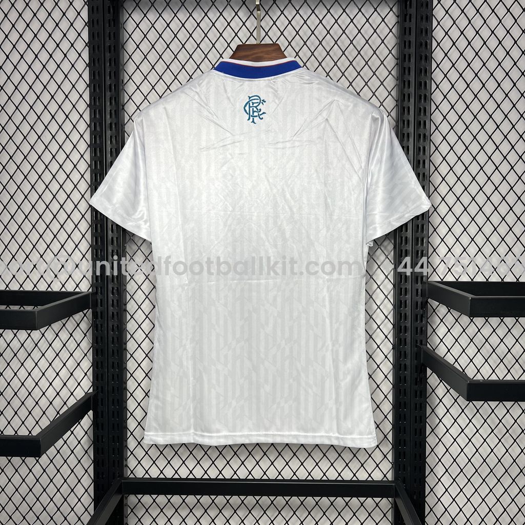 Unitedfootballkit.com | Retro Glasgow Rangers 1990-92 Away Jersey -Customize Name, Number and Patch | Worldwide Shipping