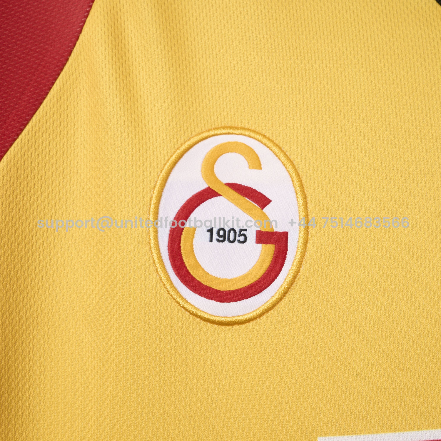 Unitedfootballkit.com | Retro Galatasaray 1998-99 Home Jersey -Customize Name, Number and Patch | Worldwide Shipping
