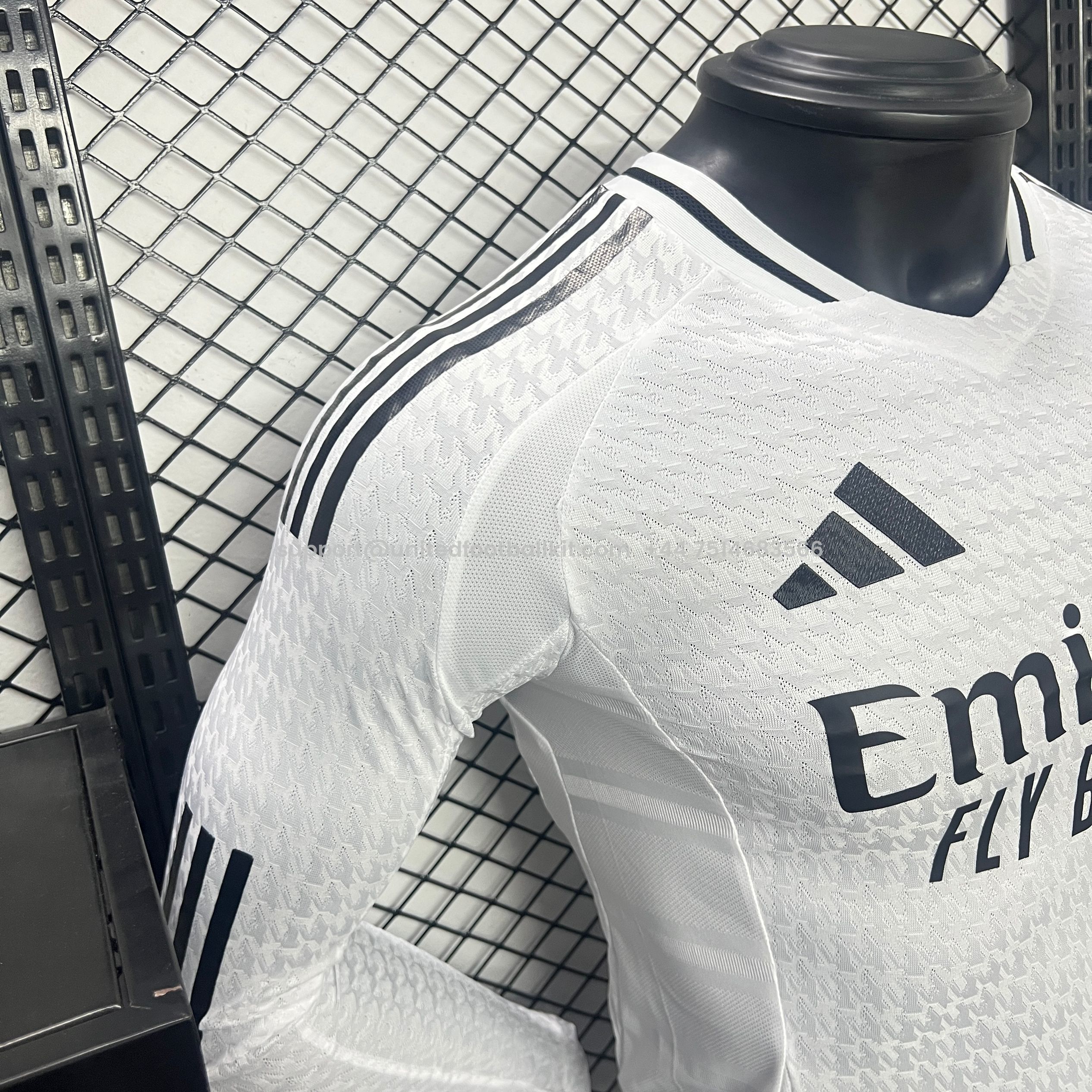 Unitedfootballkit.com | Real Madrid 24-25 Home Long Sleeve Jersey - Player Version -Customize Name, Number and Patch | Worldwide Shipping