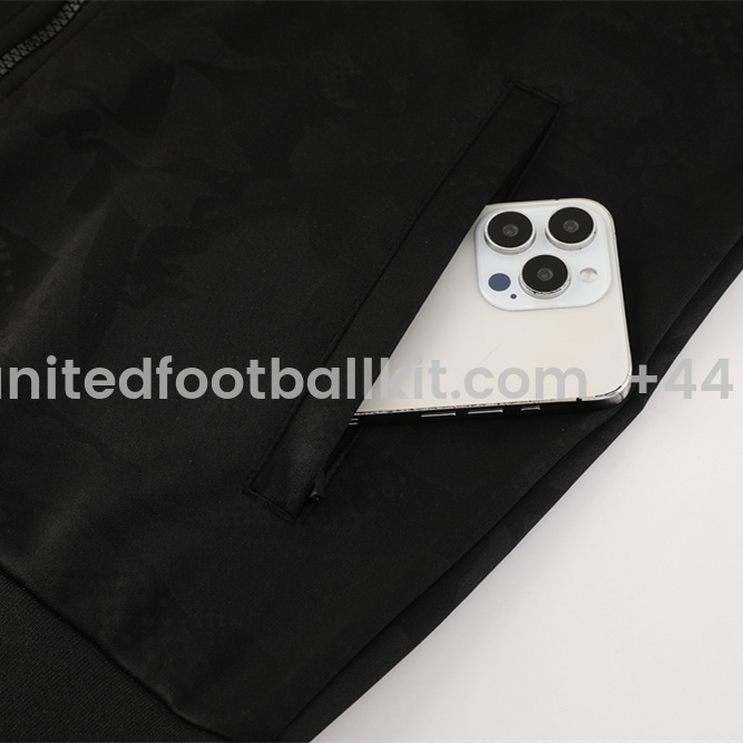 Unitedfootballkit.com | C.H.E.L.S.E.A 24-25 Jacket Training Tracksuit - Black -Customize Name, Number and Patch | Worldwide Shipping