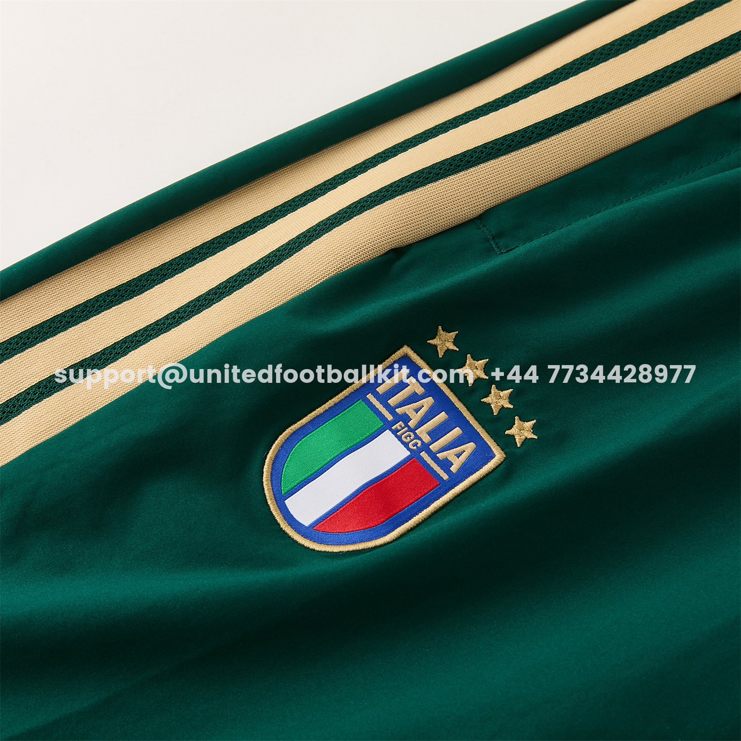 Unitedfootballkit.com | Italy 2026 Hooded Windbreaker Training Set - Green Top & Pants -Customize Name, Number and Patch | Worldwide Shipping
