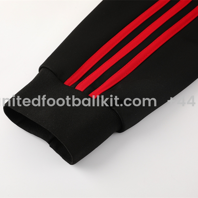 Unitedfootballkit.com | Manchester United 24-25 Jacket Training Tracksuit - Black -Customize Name, Number and Patch | Worldwide Shipping