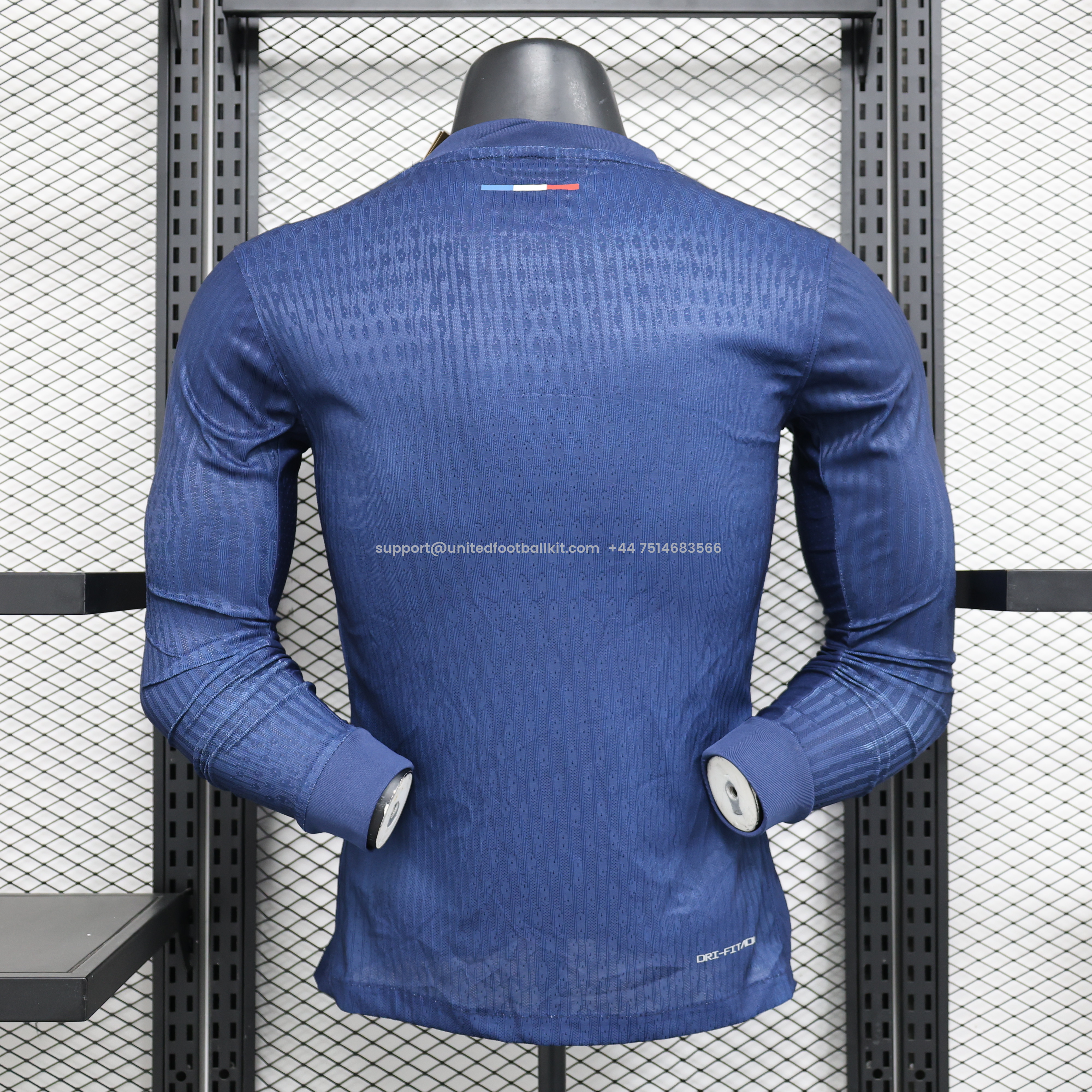 Unitedfootballkit.com | Paris Saint-Germain PSG 24-25 Home Stadium Long Sleeve Jersey - Player Version -Customize Name, Number and Patch | Worldwide Shipping