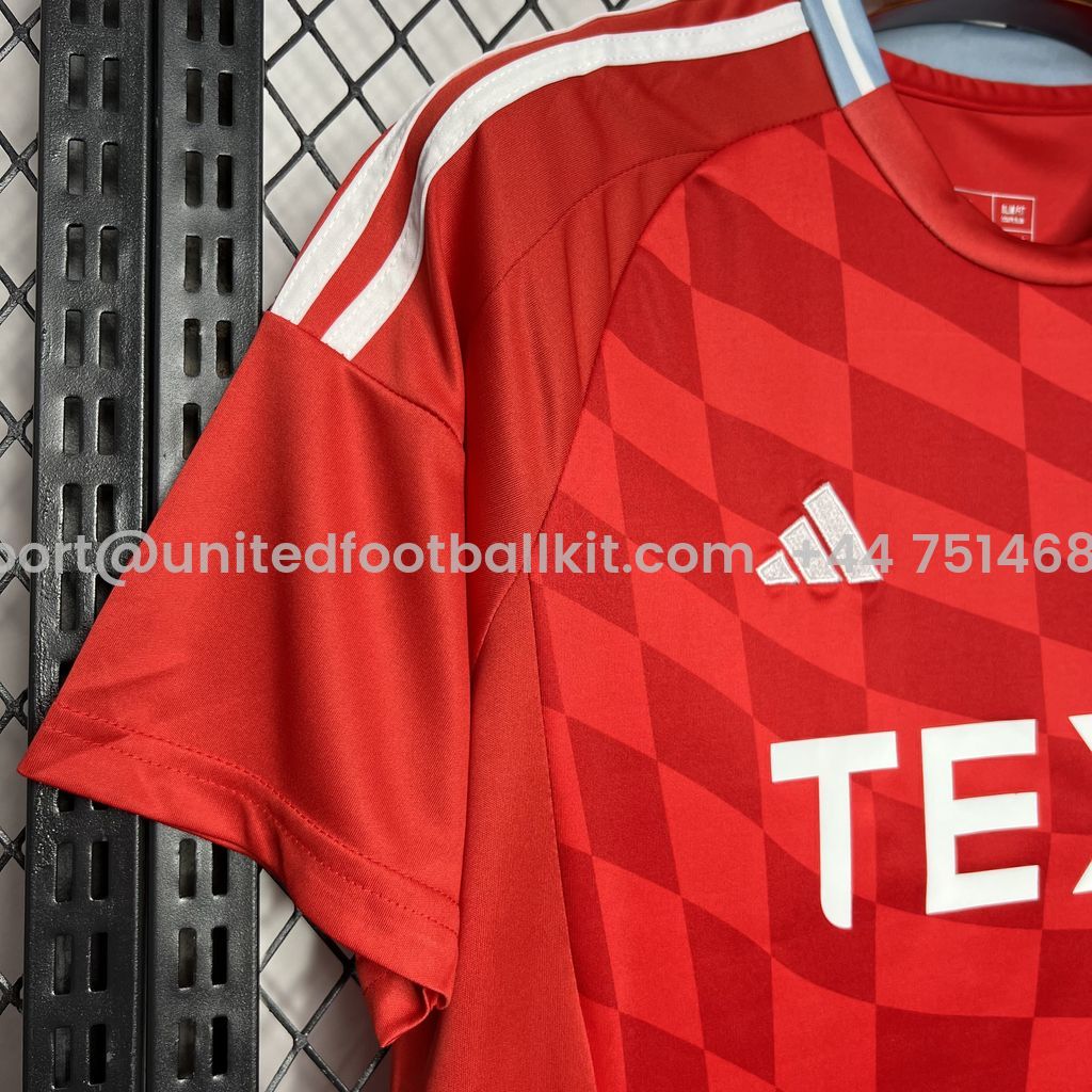 Unitedfootballkit.com | Aberdeen 24-25 Home Stadium Jersey - Fans Version -Customize Name, Number and Patch | Worldwide Shipping