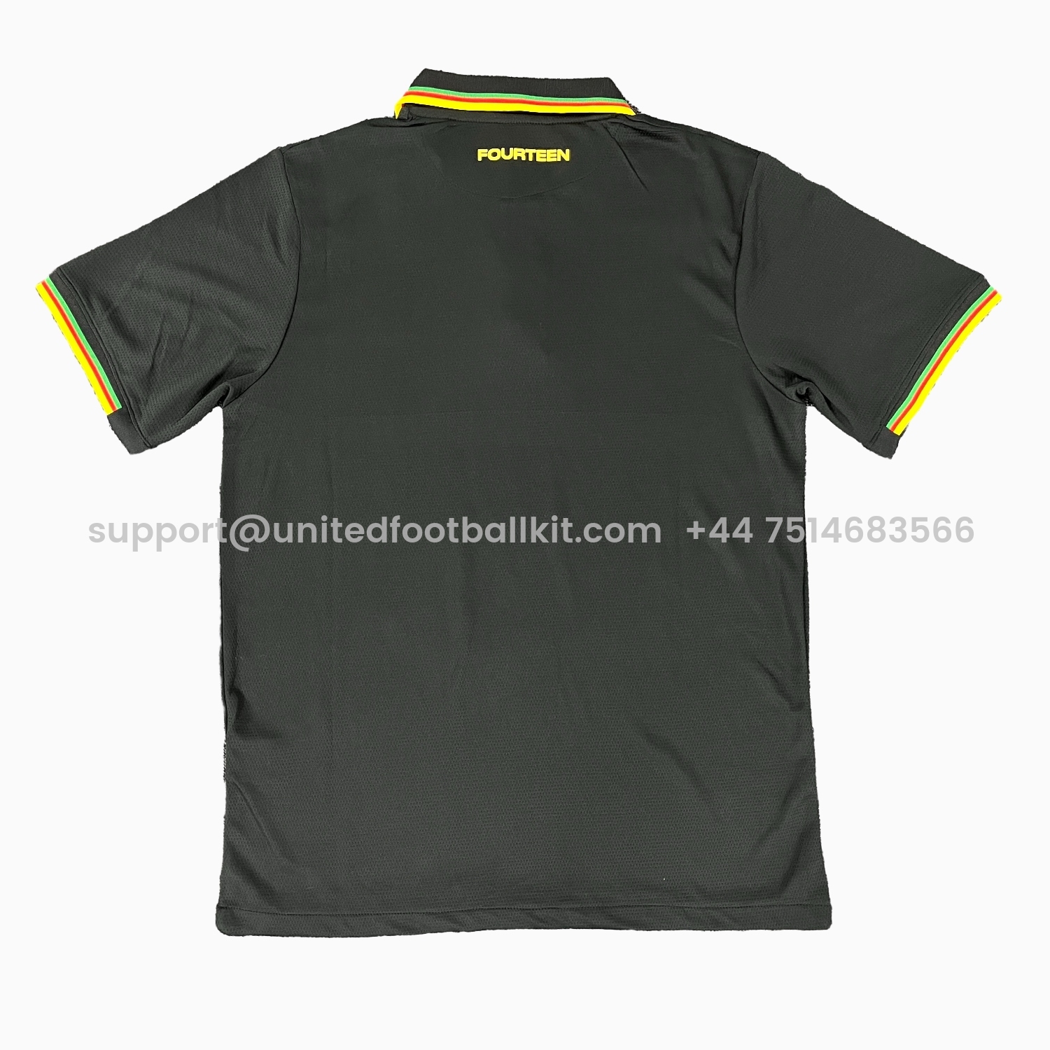 Unitedfootballkit.com | Cameroon 25-26 Black Polo Training Jersey - Fans Version -Customize Name, Number and Patch | Worldwide Shipping