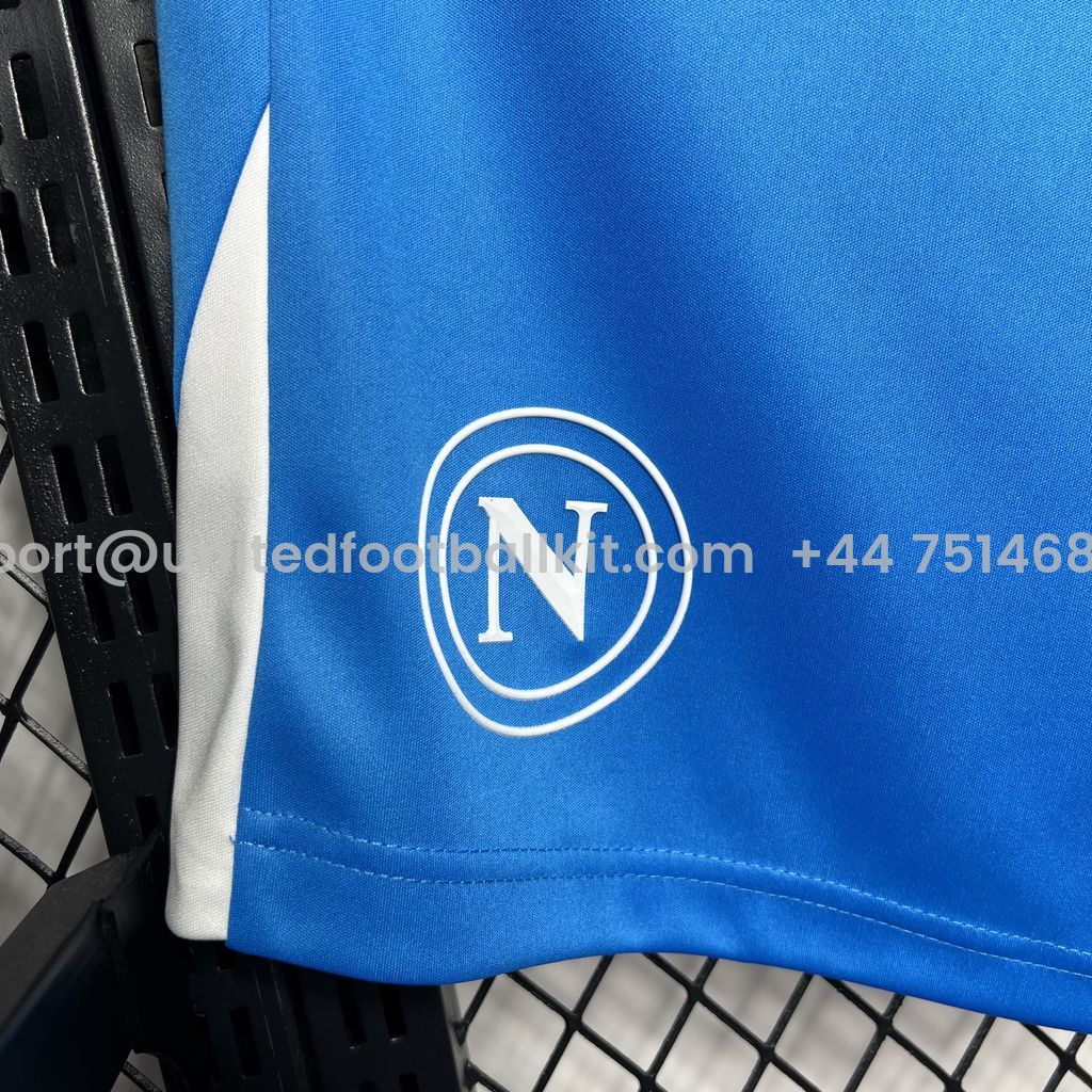 Unitedfootballkit.com | Napoli 24-25 Away Shorts - Fans Version -Customize Name, Number and Patch | Worldwide Shipping