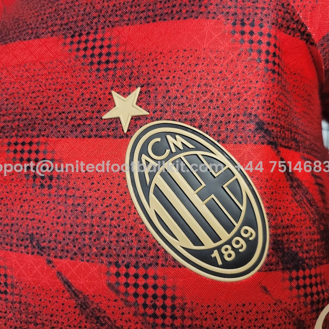 Unitedfootballkit.com | AC Milan 24-25 Cathedral Special Edition Jersey - Player Version -Customize Name, Number and Patch | Worldwide Shipping