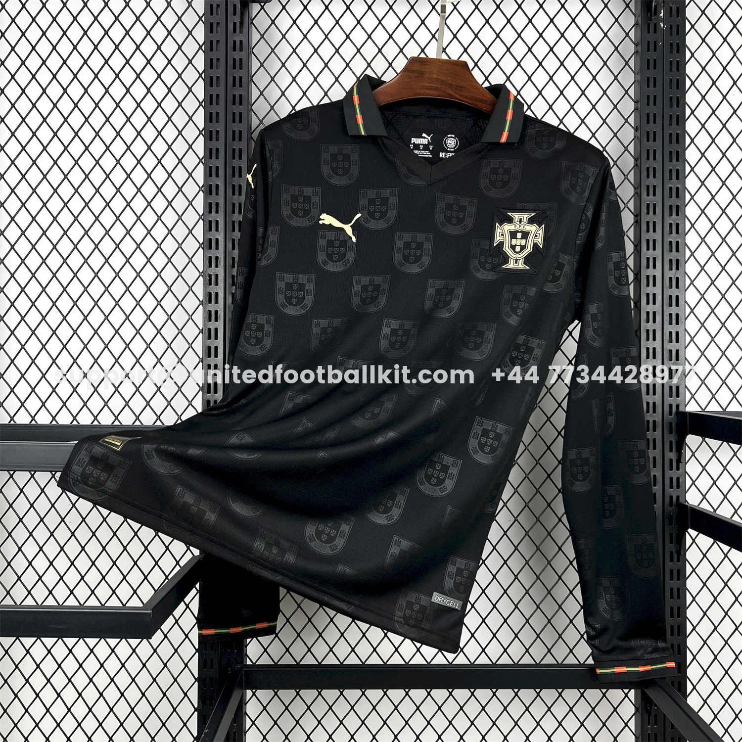 Unitedfootballkit.com | Portugal 2026 Away Long Sleeves Jersey - Fans Version -Customize Name, Number and Patch | Worldwide Shipping