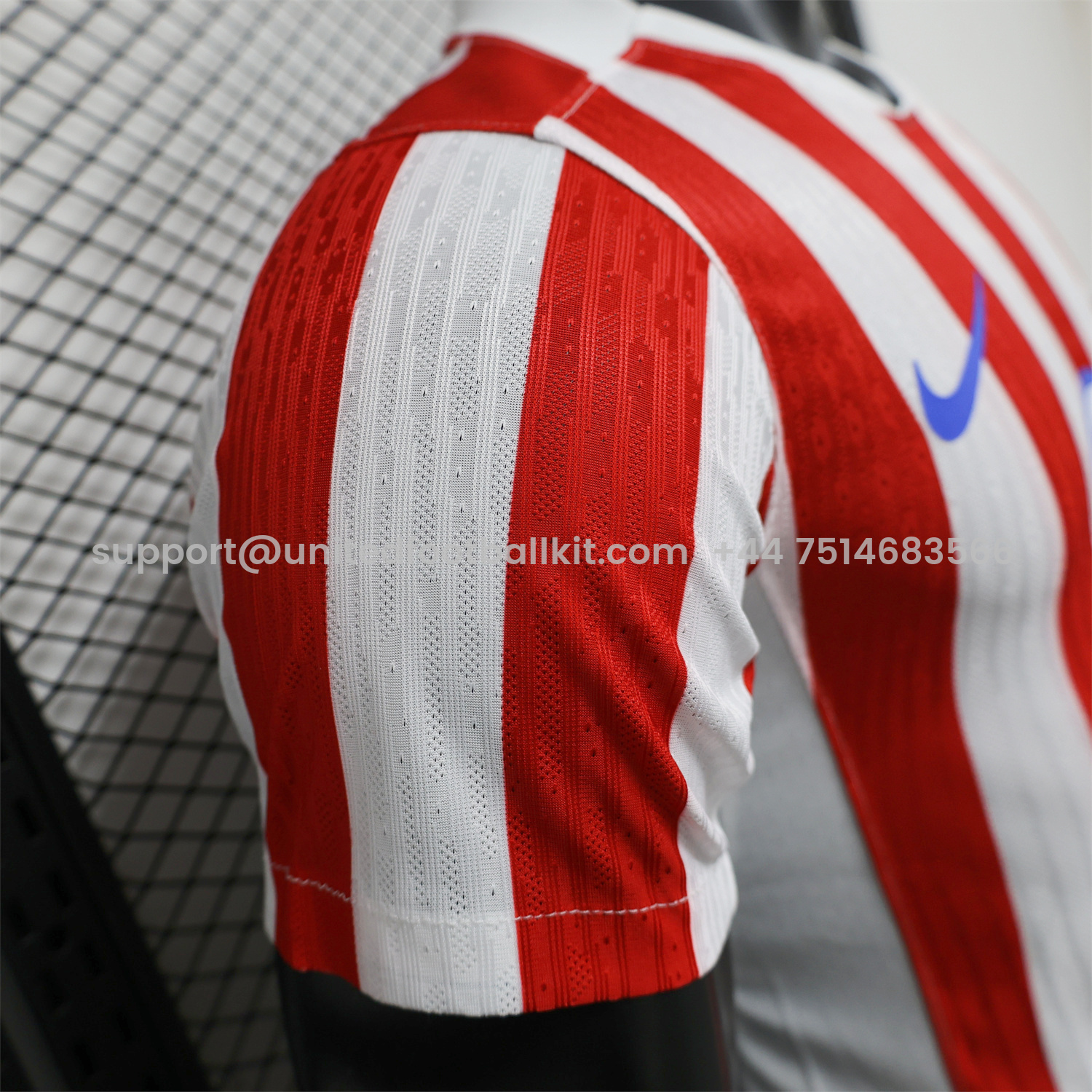 Unitedfootballkit.com | Atletico Madrid 25-26 Home Jersey - Player Version -Customize Name, Number and Patch | Worldwide Shipping
