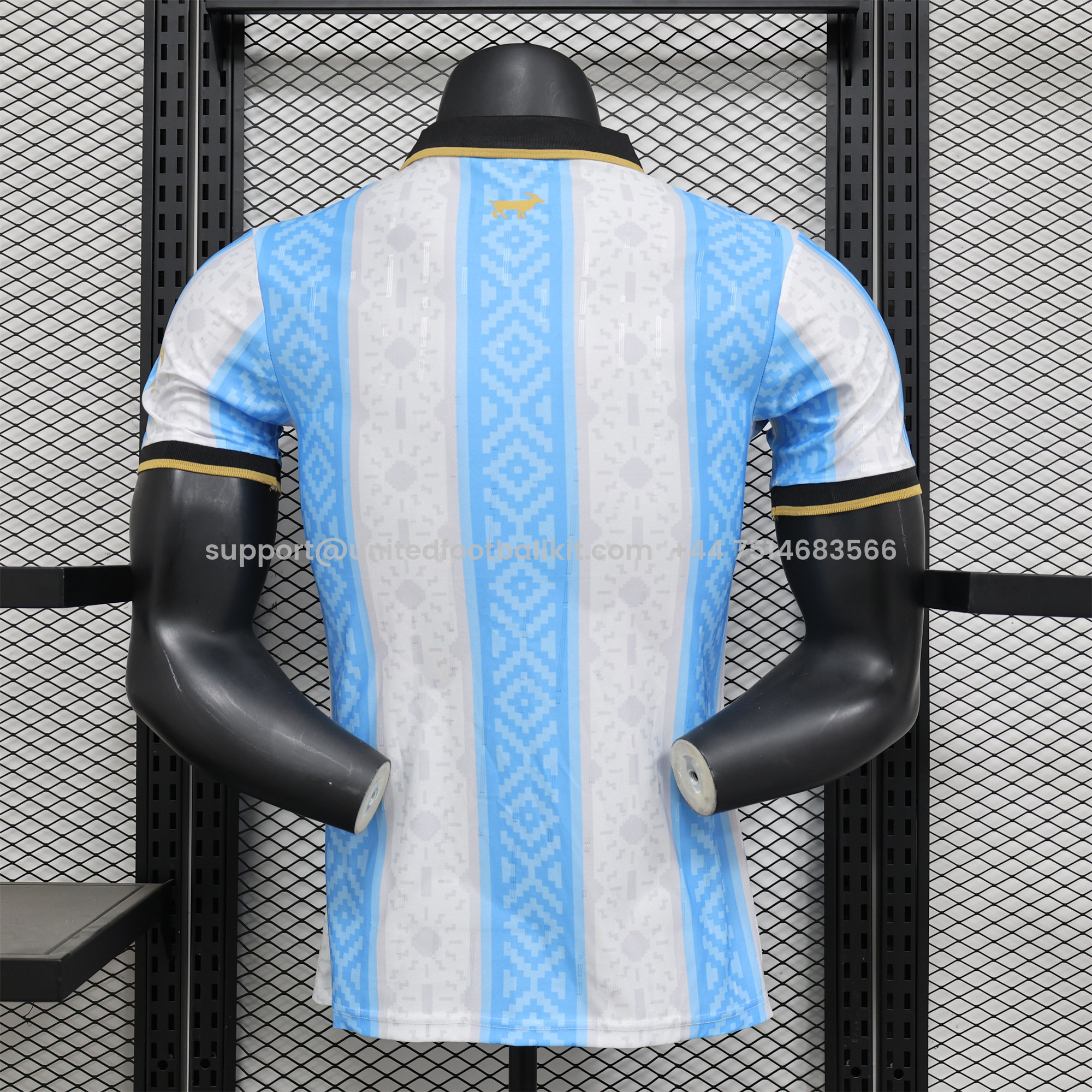 Unitedfootballkit.com | Argentina 2024-25 COMMA Messi Jersey - Player Version -Customize Name, Number and Patch | Worldwide Shipping