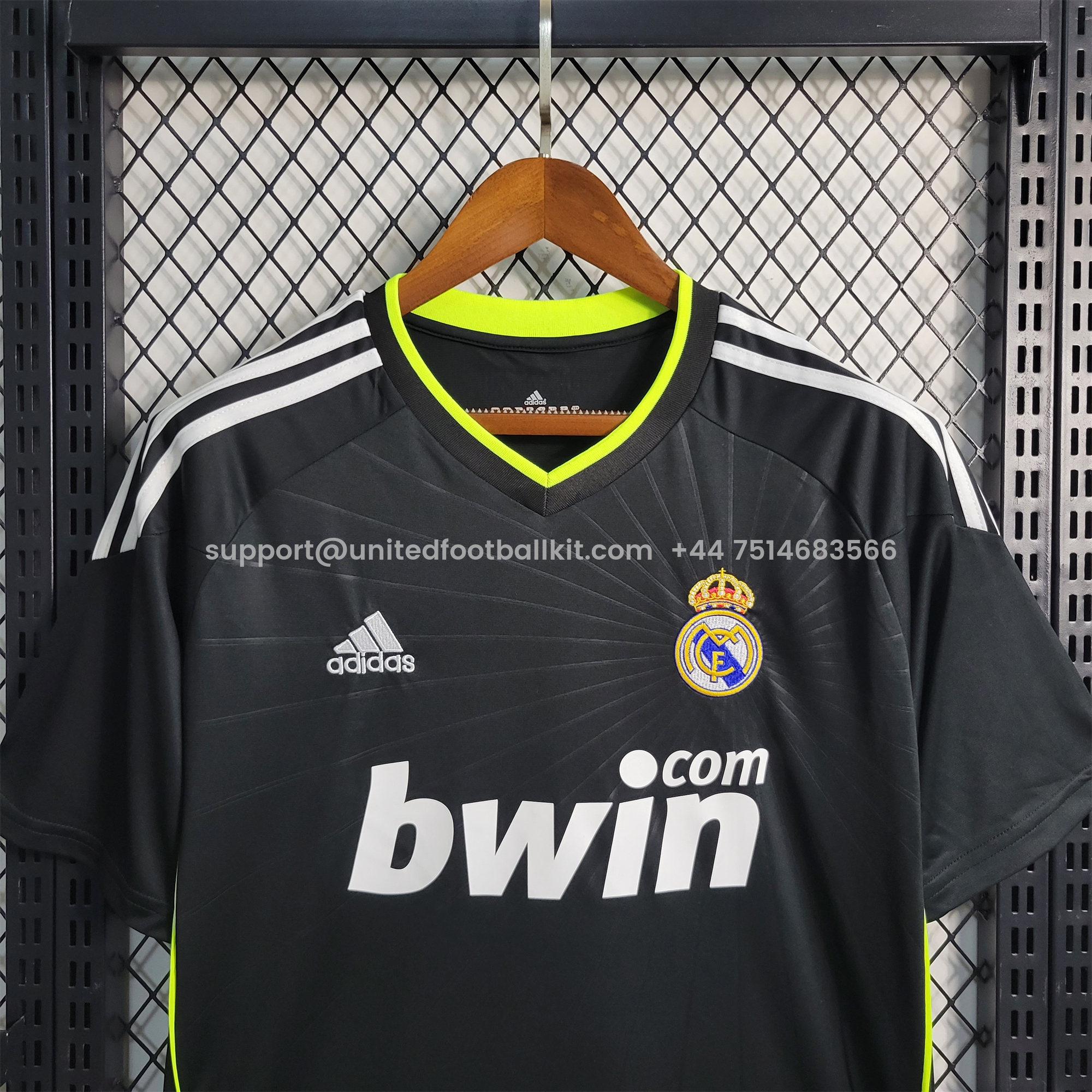 Unitedfootballkit.com | Retro Real Madrid 10-11 Away Stadium Jersey -Customize Name, Number and Patch | Worldwide Shipping