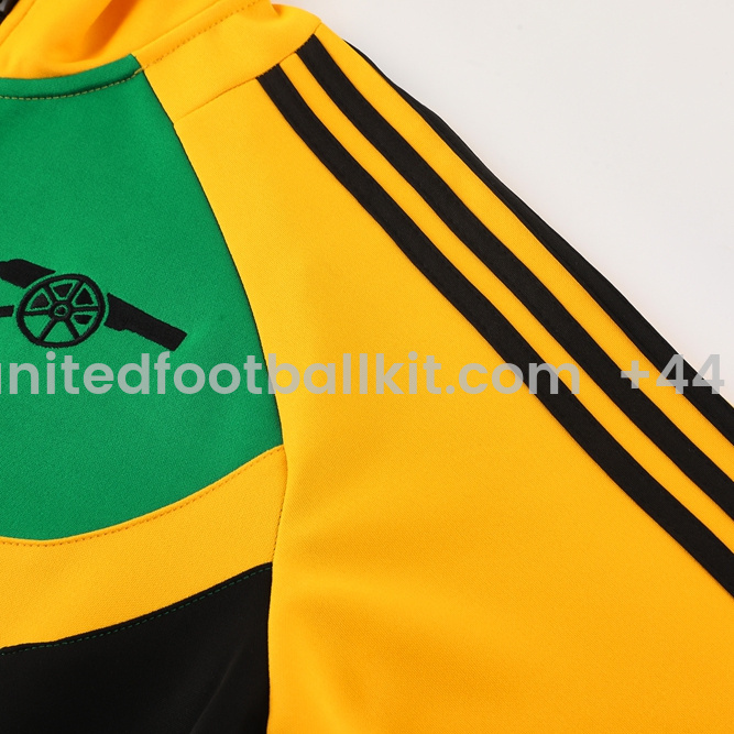 Unitedfootballkit.com | Arsenal 24-25 Jacket Training Tracksuit - Green Top and Black Pants -Customize Name, Number and Patch | Worldwide Shipping