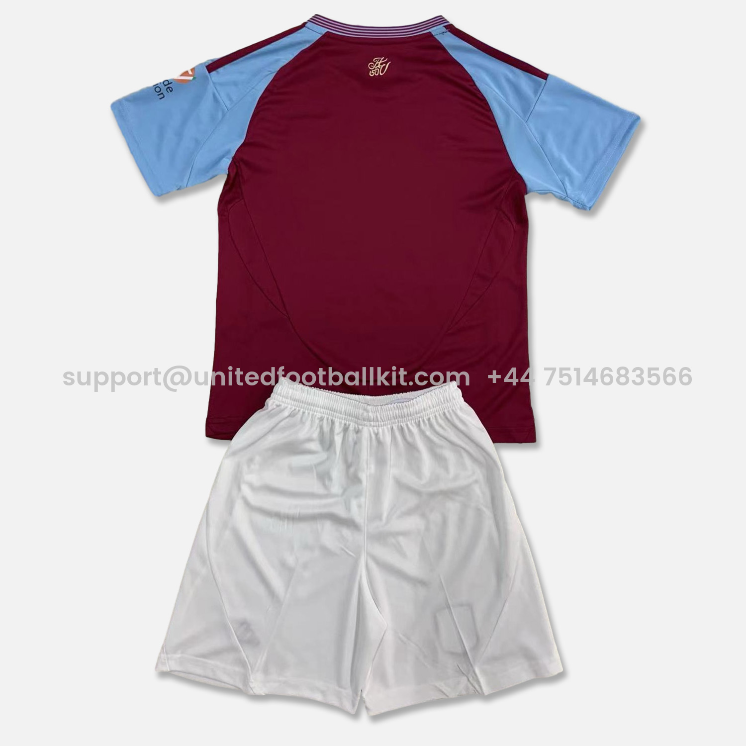 Unitedfootballkit.com | Aston Villa 24-25 Home Men's Adult Jersey Set - Fans Version -Customize Name, Number and Patch | Worldwide Shipping