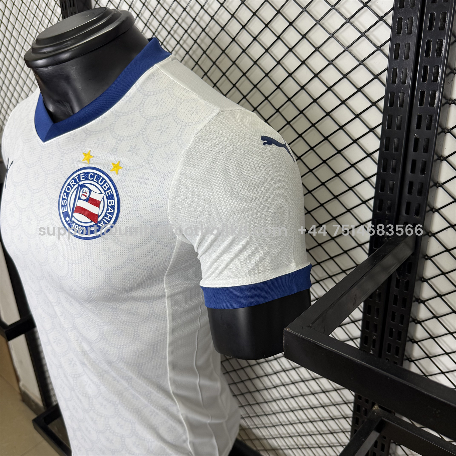Unitedfootballkit.com | Bahia 25-26 Home Unsponsored Jersey - Player Version -Customize Name, Number and Patch | Worldwide Shipping