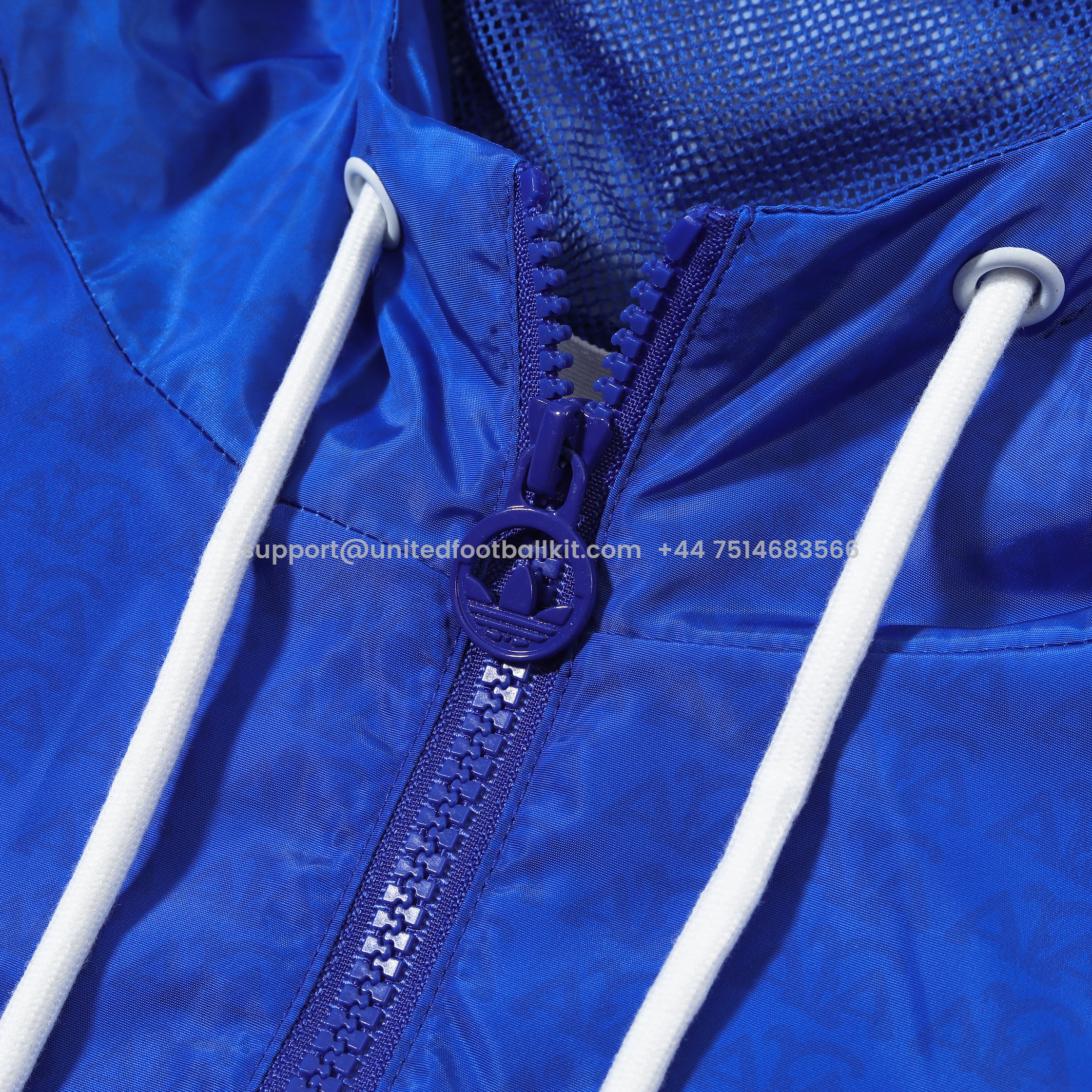 Unitedfootballkit.com | Argentine 2024 Vintage Style Blue Hooded Windbreaker - Player Version -Customize Name, Number and Patch | Worldwide Shipping