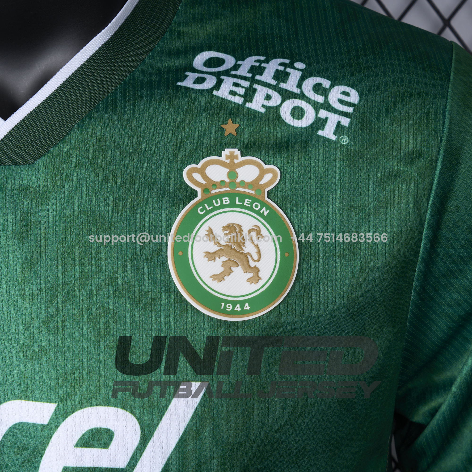 Unitedfootballkit.com | Club León Club Leon 24-25 Home Stadium Jersey - Player Version -Customize Name, Number and Patch | Worldwide Shipping