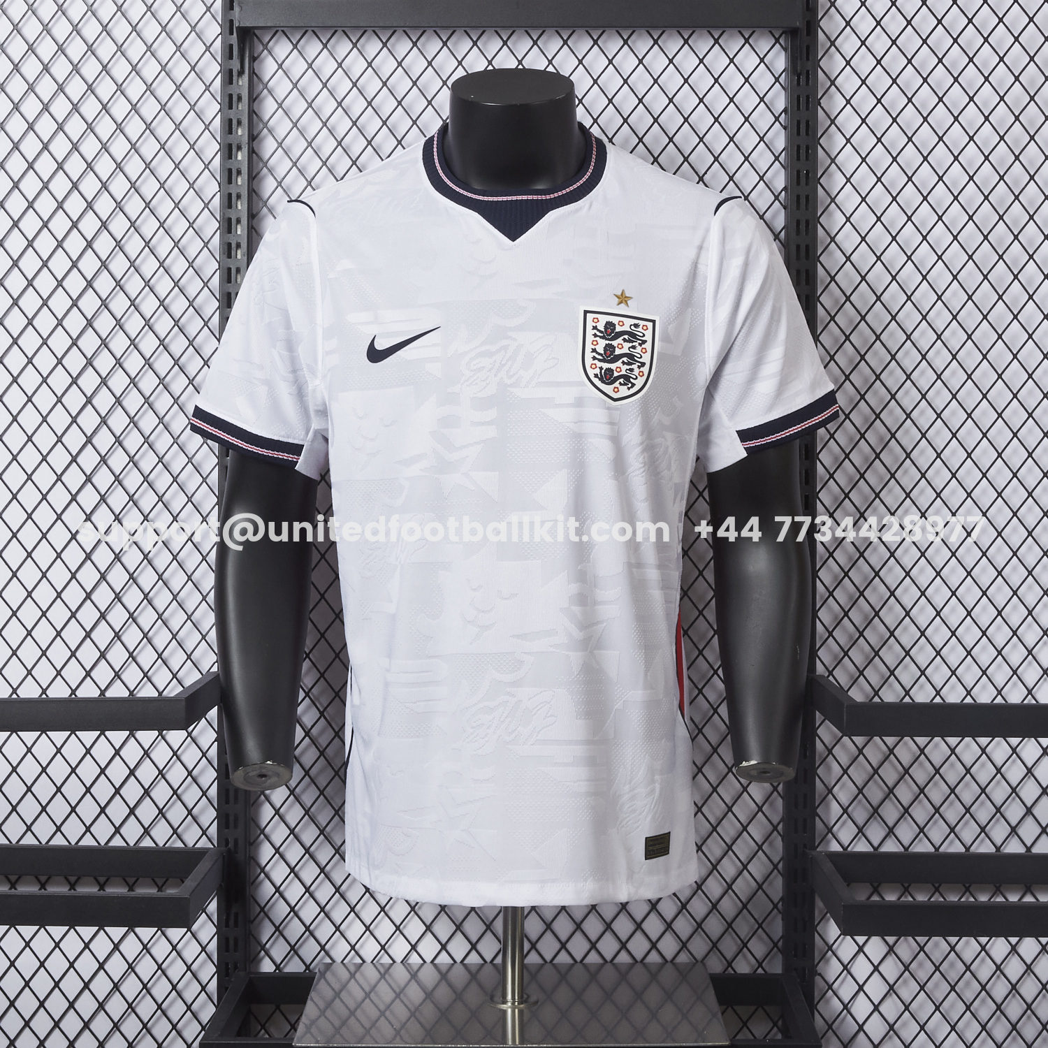Unitedfootballkit.com | England 2026 Home Jersey - Player Version -Customize Name, Number and Patch | Worldwide Shipping