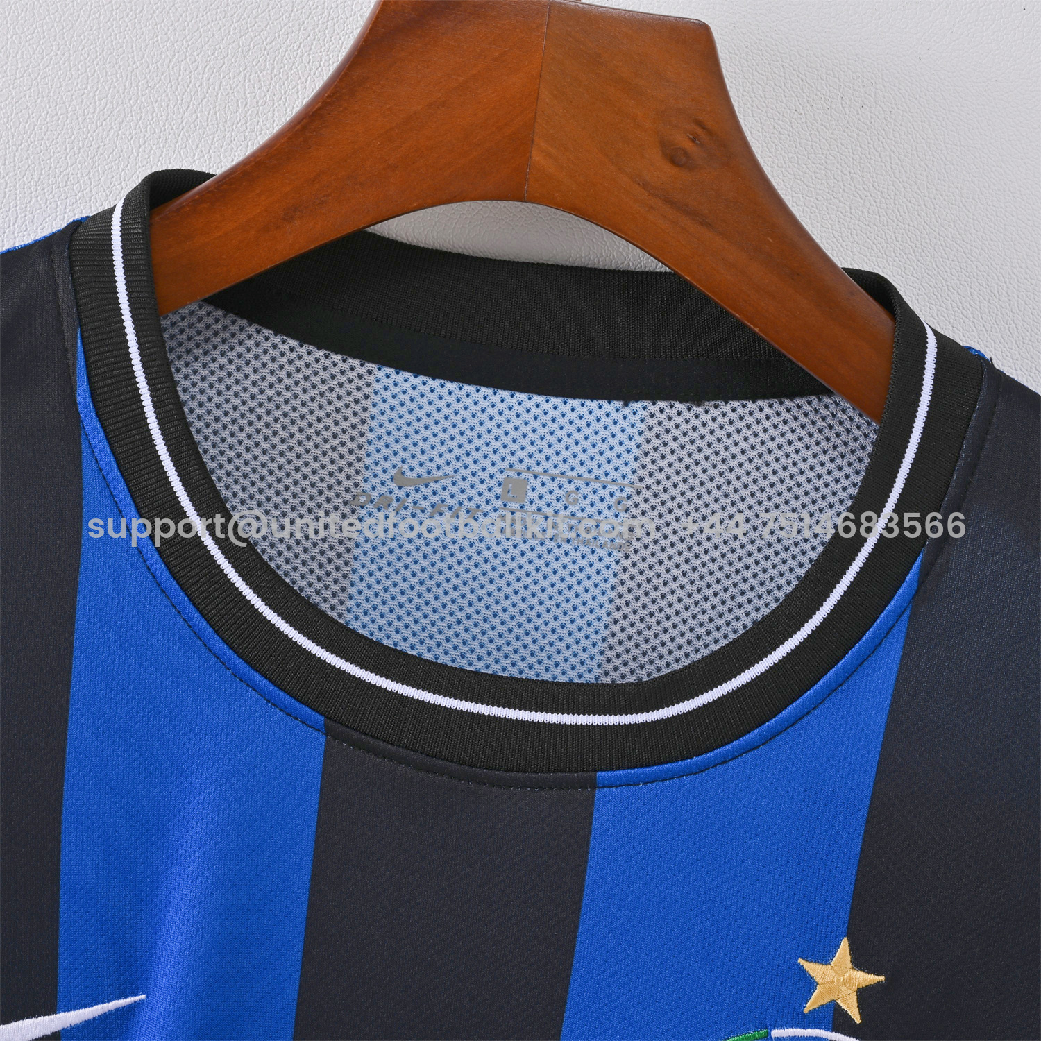 Unitedfootballkit.com | Retro Inter Milan 09-10 Home Long Sleeves Jersey - Champions League Final -Customize Name, Number and Patch | Worldwide Shipping