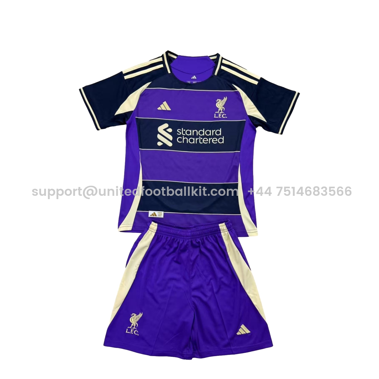 Unitedfootballkit.com | Liver.pool 25-26 Purple Dark Blue Horizontal Stripes Concept Men's Adult Jersey Set - Fans Version -Customize Name, Number and Patch | Worldwide Shipping