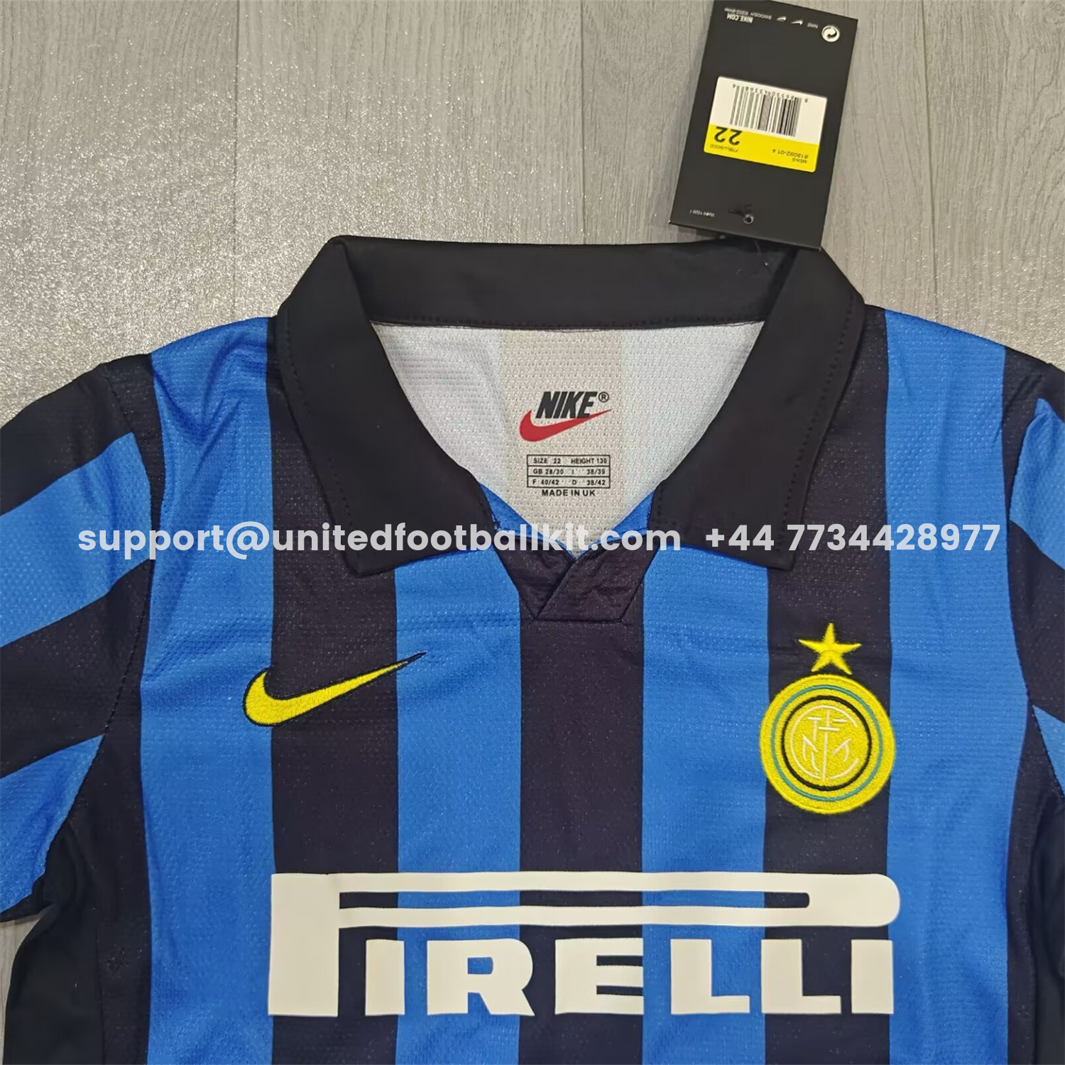 Unitedfootballkit.com | Retro Inter Milan 1998-99 Home Kids Kit -Customize Name, Number and Patch | Worldwide Shipping