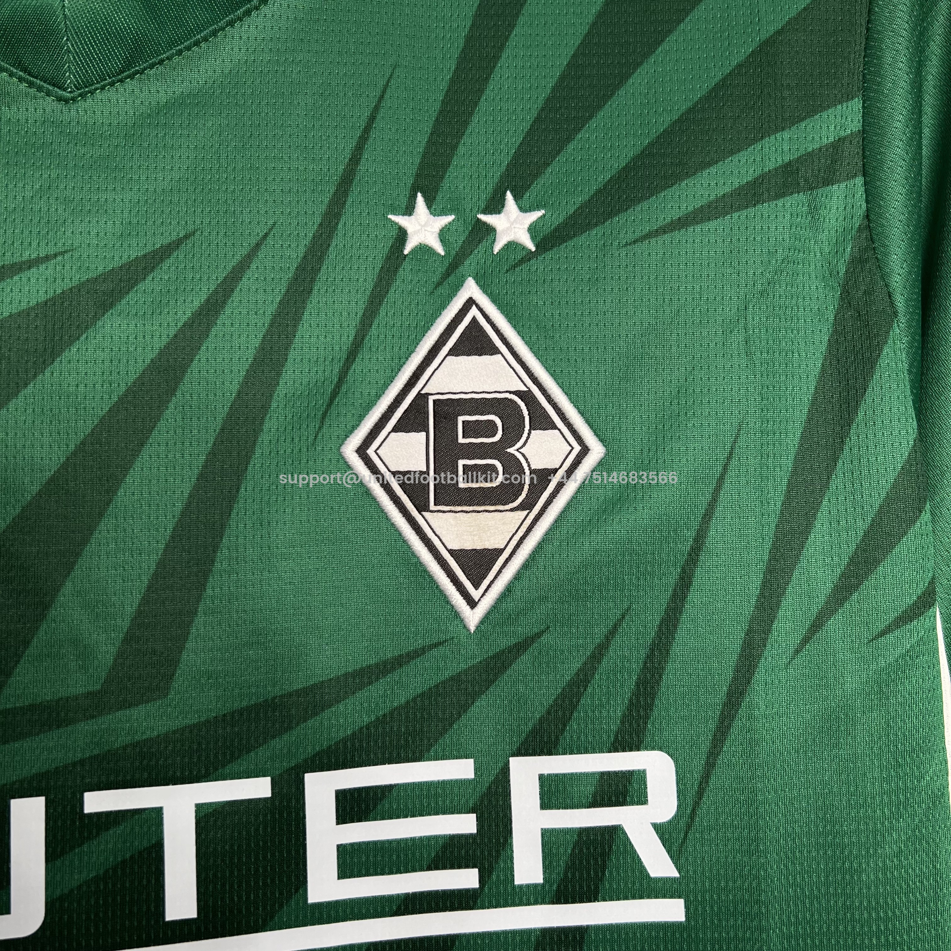 Unitedfootballkit.com | Borussia Mönchengladbach 24-25 Away Jersey - Fans Version -Customize Name, Number and Patch | Worldwide Shipping