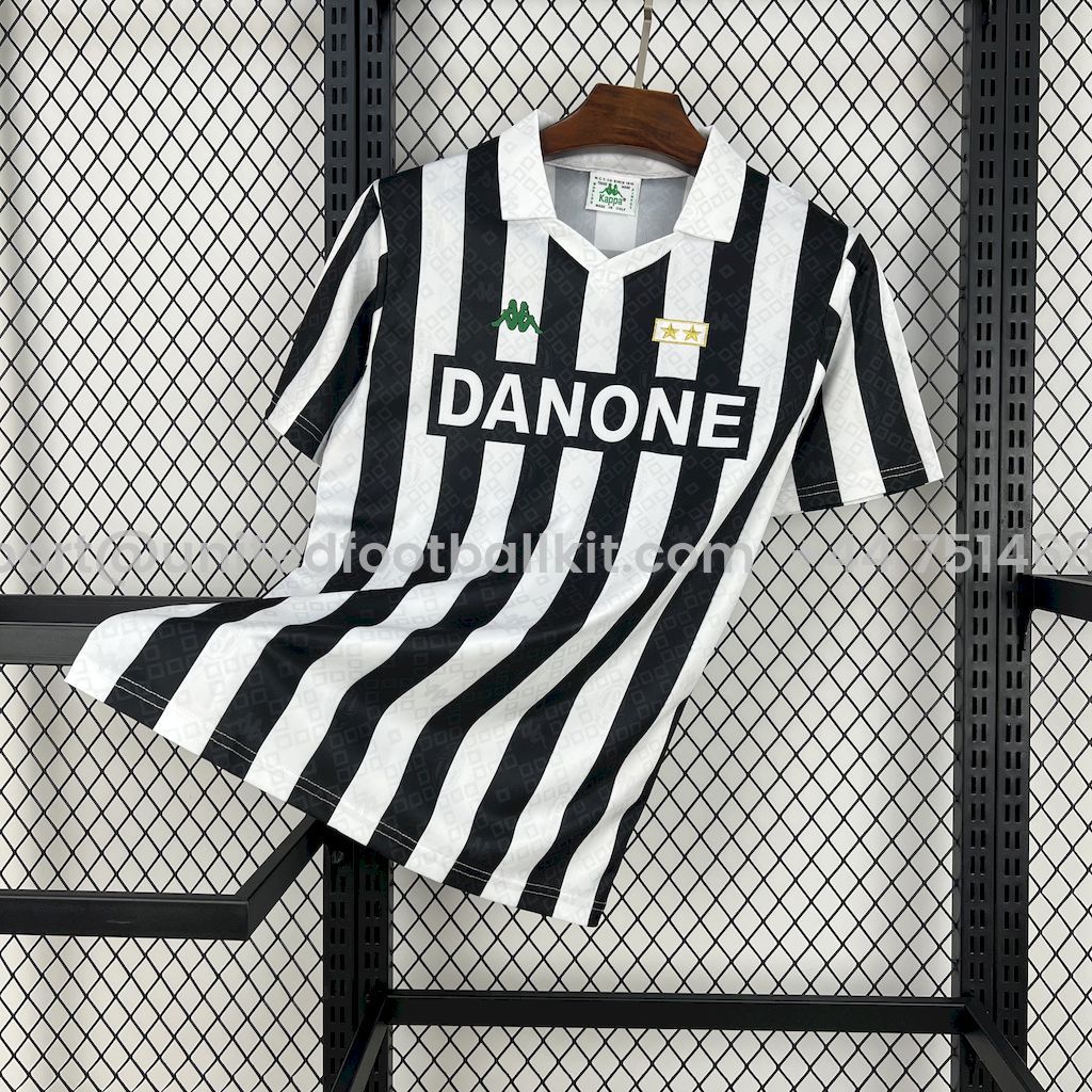 Unitedfootballkit.com | Retro Juventus 1992-94 Home Jersey -Customize Name, Number and Patch | Worldwide Shipping