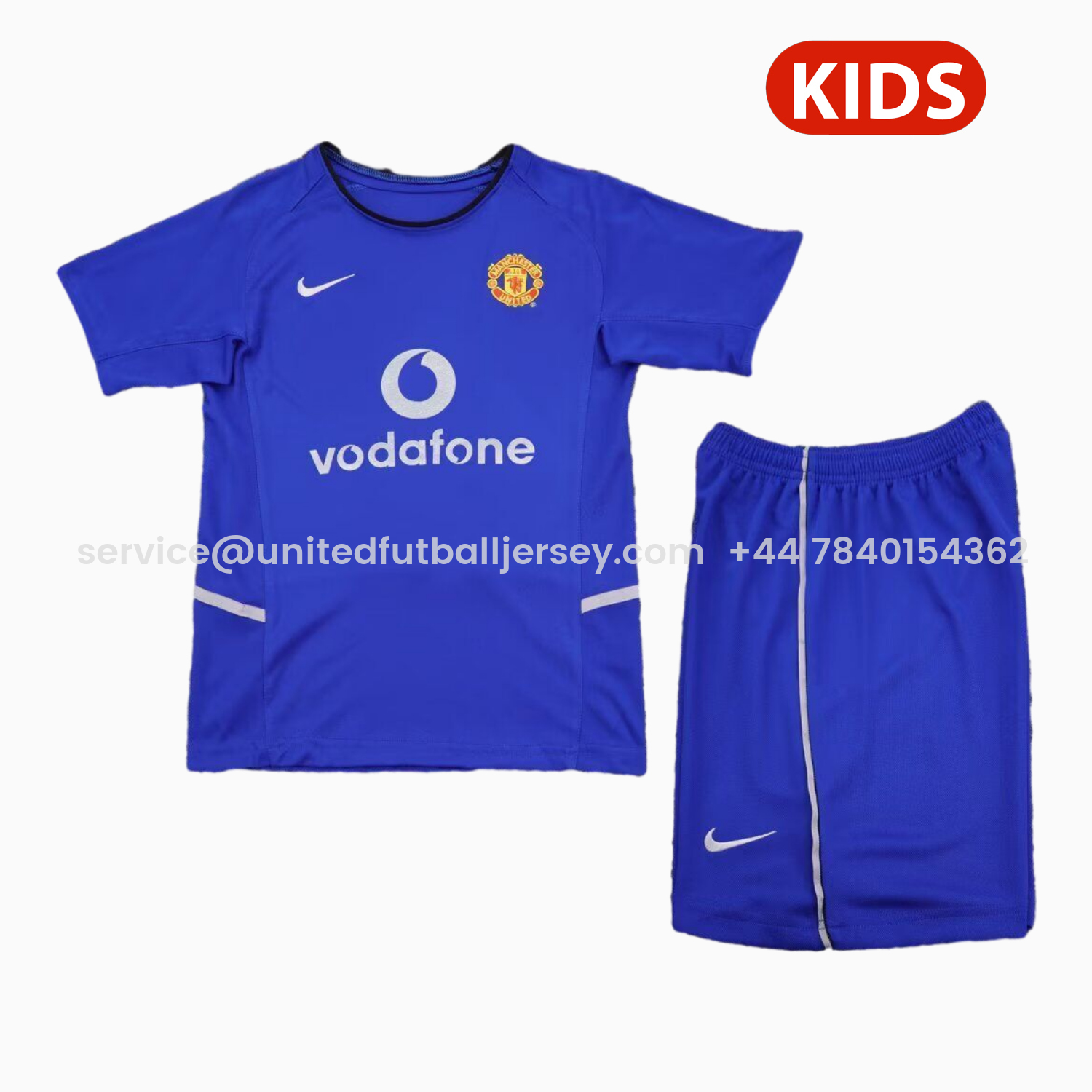 foot-Retro Manchester United 2002-03 Third Kids Kit