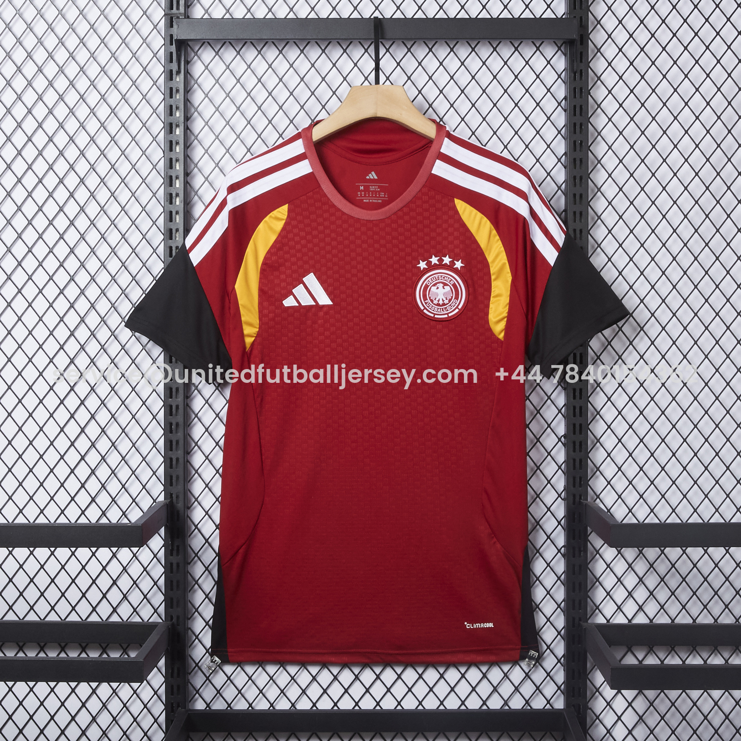 foot-Germany 2026 Red Pre-Match Training Jersey - Fans Version