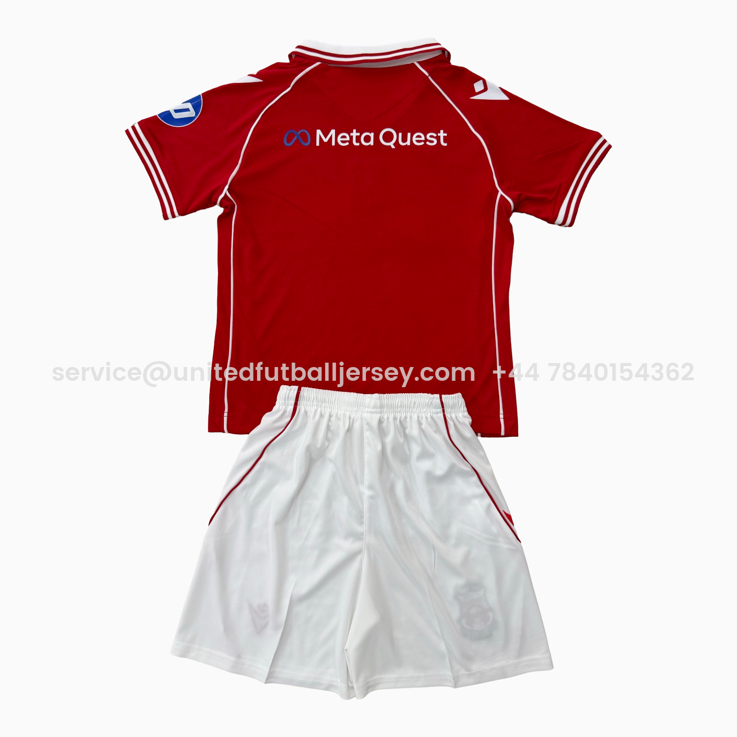 foot-Wrexham 25-26 Red Home Men's Adult Jersey Set - Fans Version