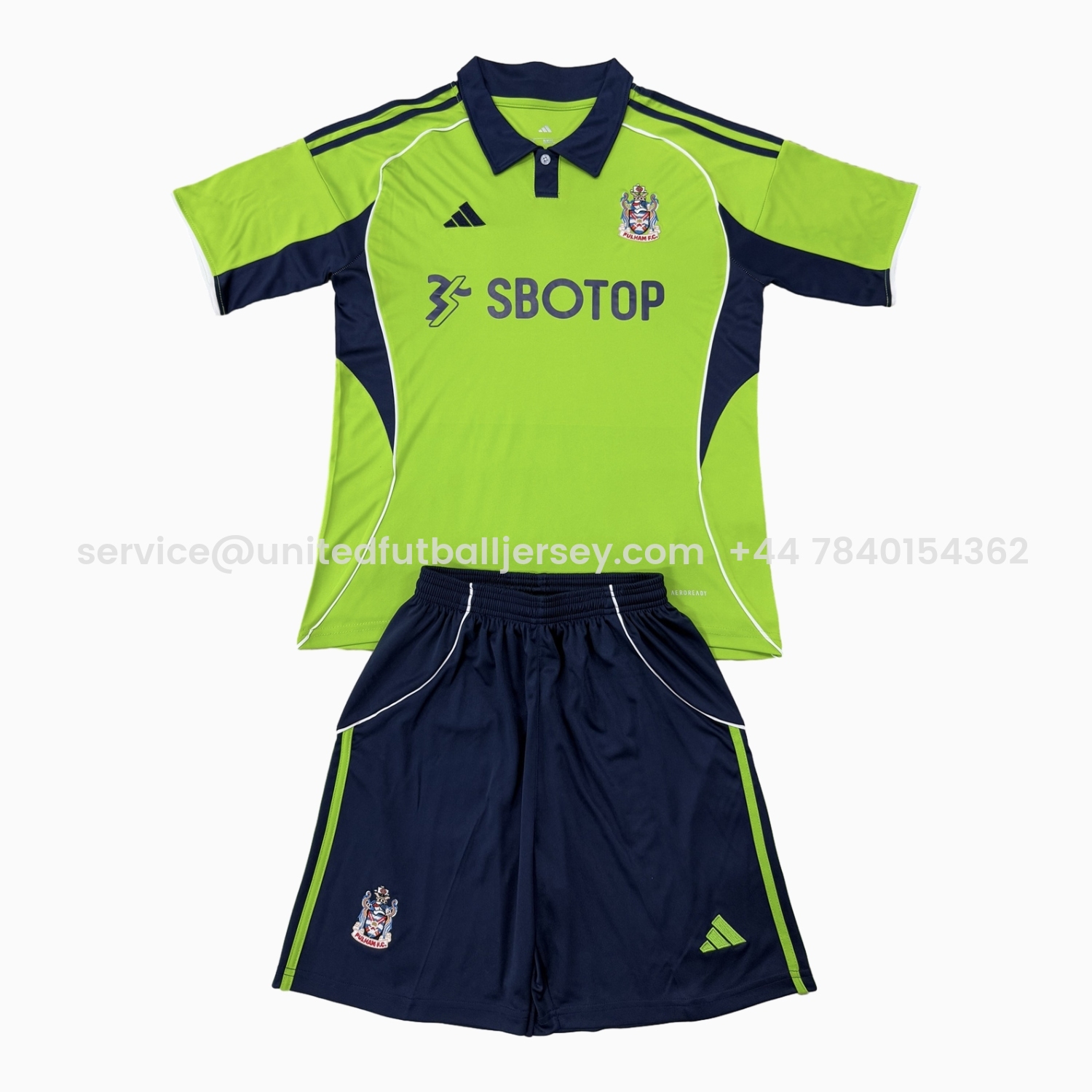 foot-Fulham 25-26 Away Men's Adult Jersey Set - Fans Version