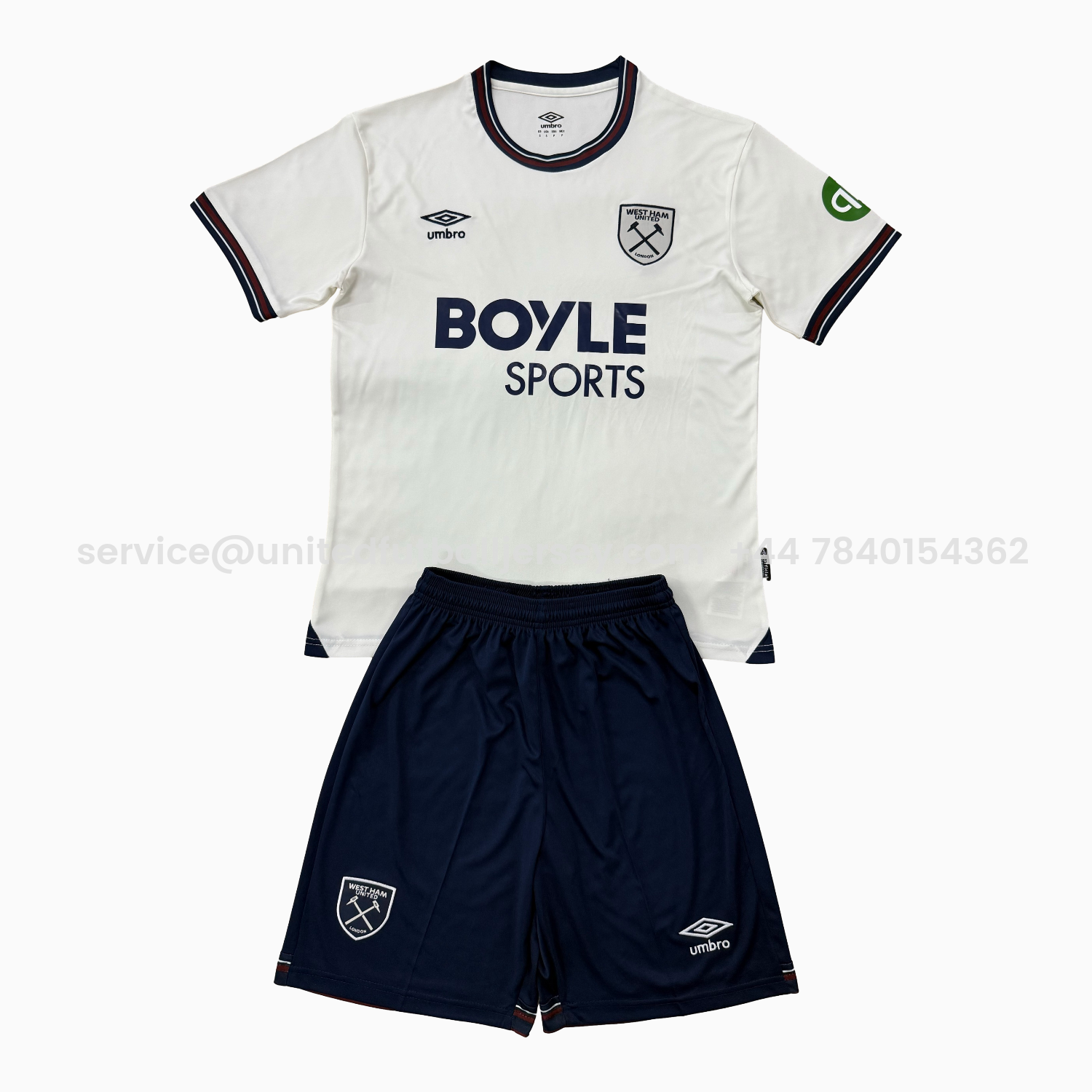 foot-West Ham United 25-26 Away Men's Adult Jersey Set - Fans Version