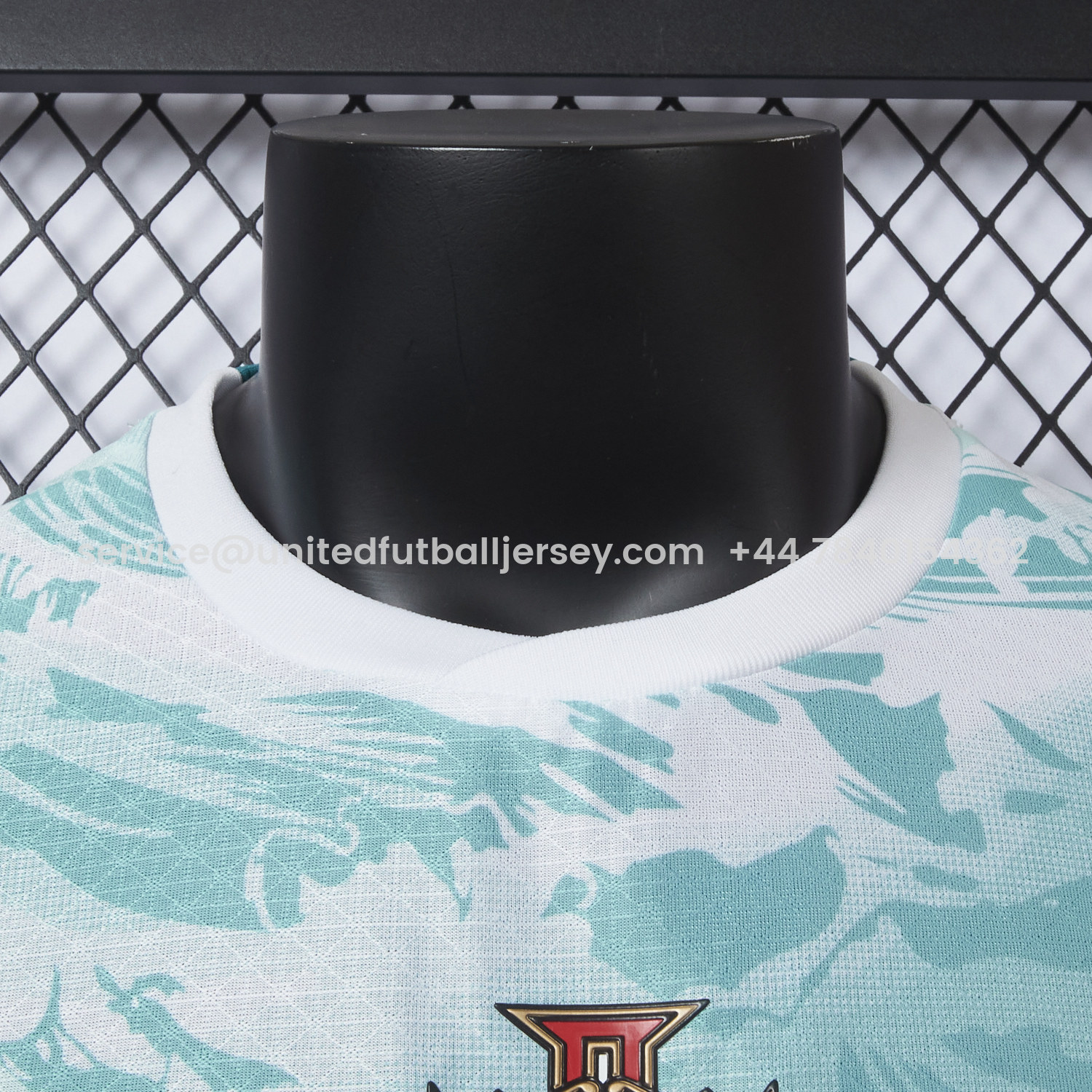 foot-Portugal 2026 Away White And Cyan Jersey - Player Version