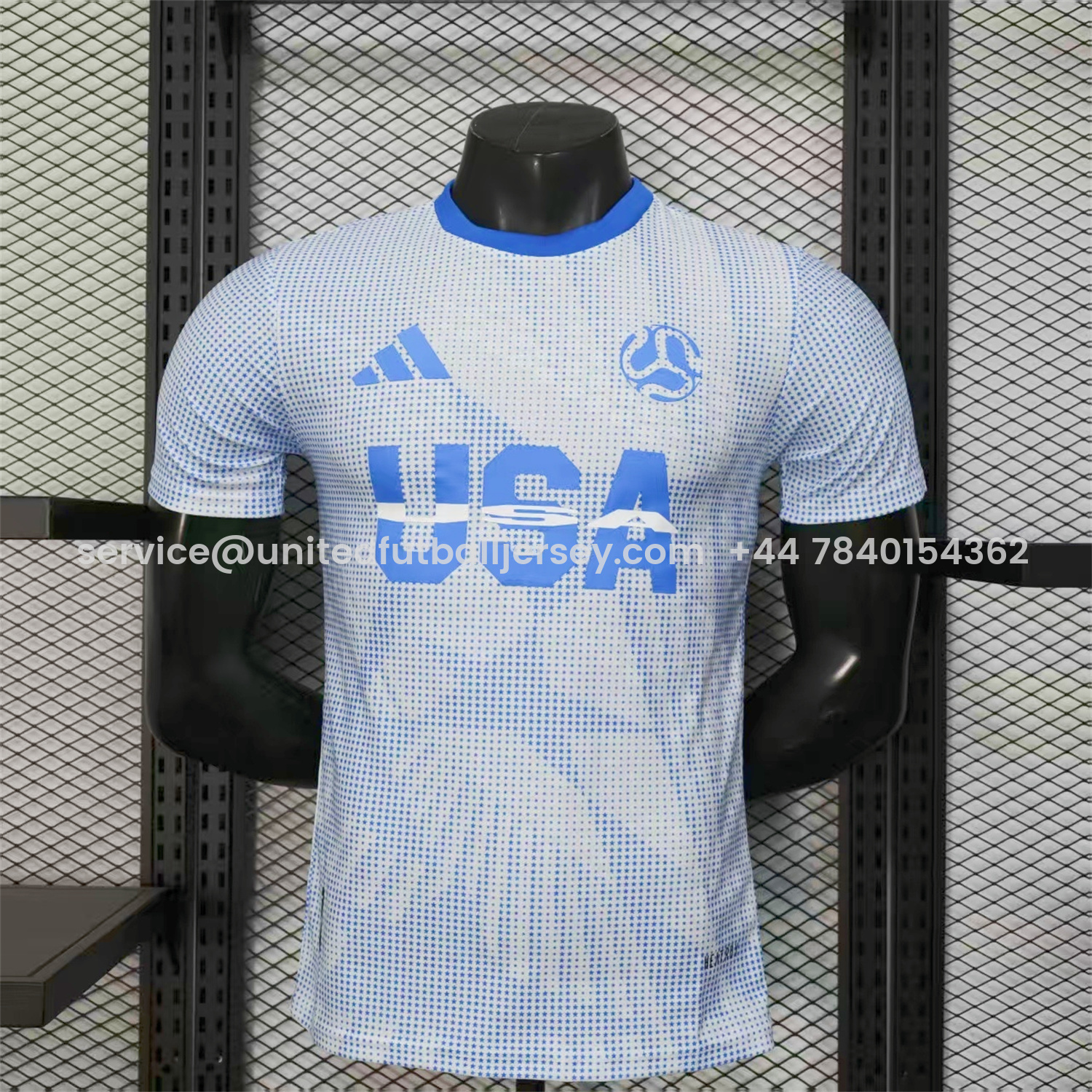 foot-United States USA 25-26 World Cup Promotion Blue Jersey - Player Version