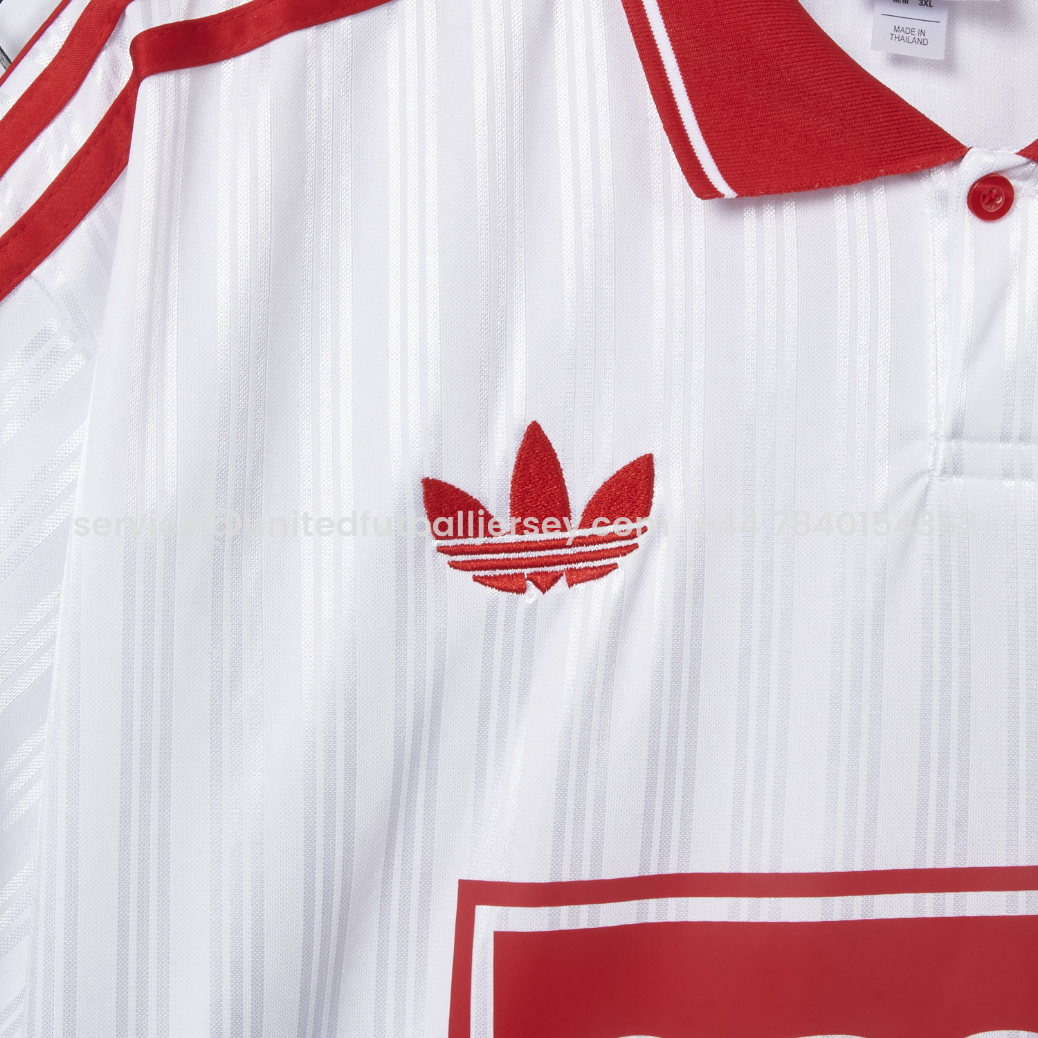 foot-Bohemian 25-26 Oasis Originals Tour White And Red Jersey With Number 25 - Fans Version