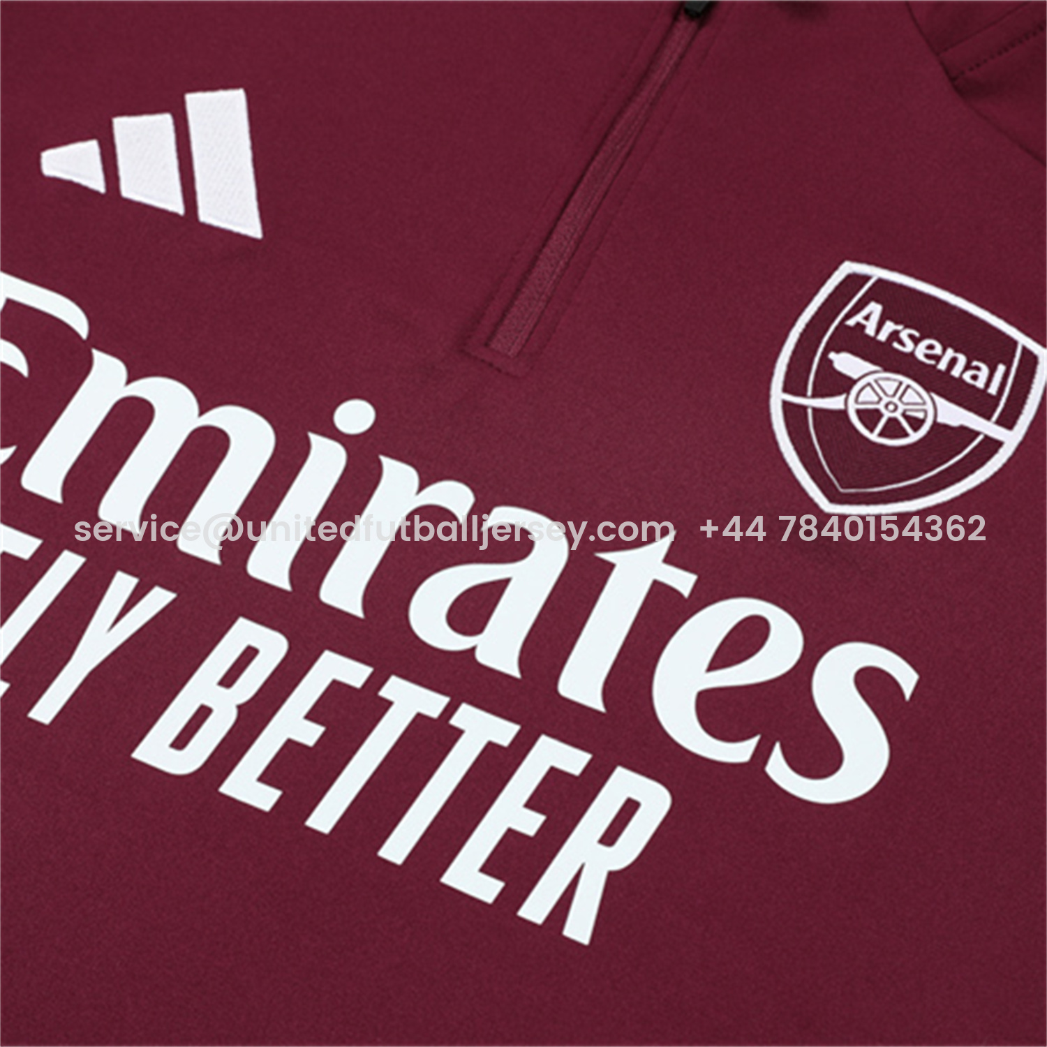 foot-Arsenal 25-26 Kids Long Sleeve Training Set - Wine Red Top & Grey Pants
