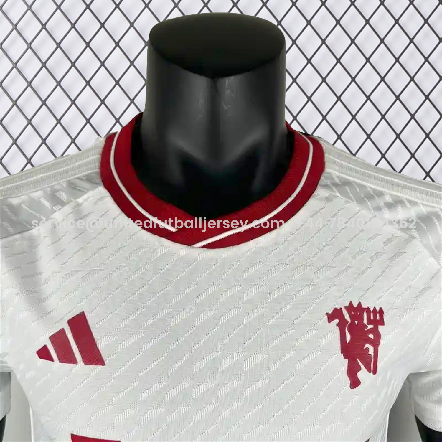foot-Retro Manchester United 2023-24 Away White Jersey - Player Version