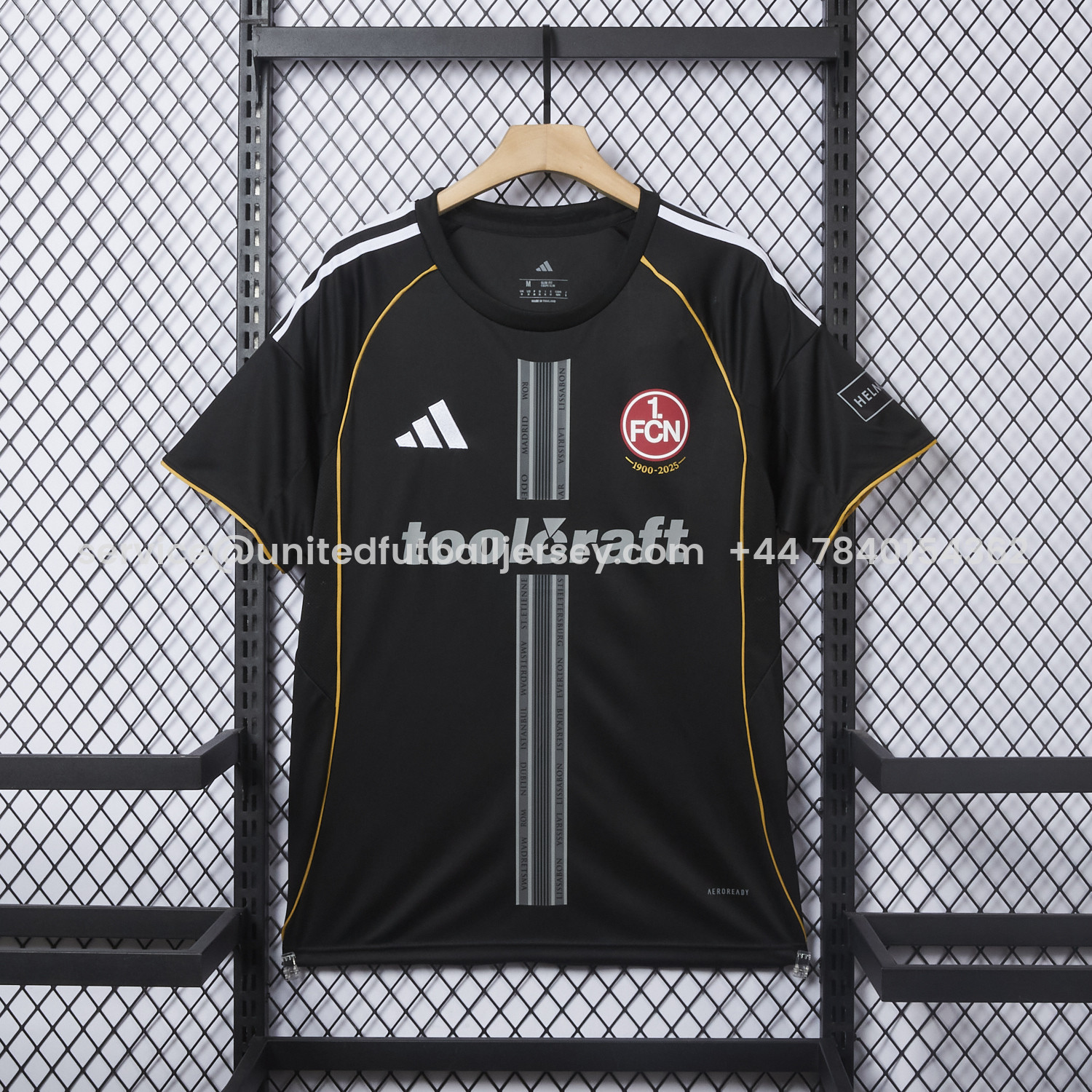 foot-Nürnberg 25-26 Black 125-Year Anniversary Jersey - Fans Version