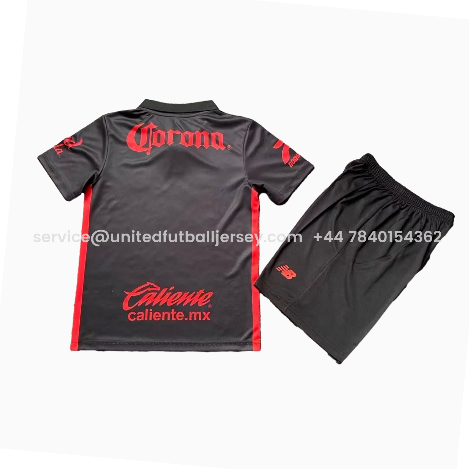 foot-Toluca 25-26 Third Black Kids Kit
