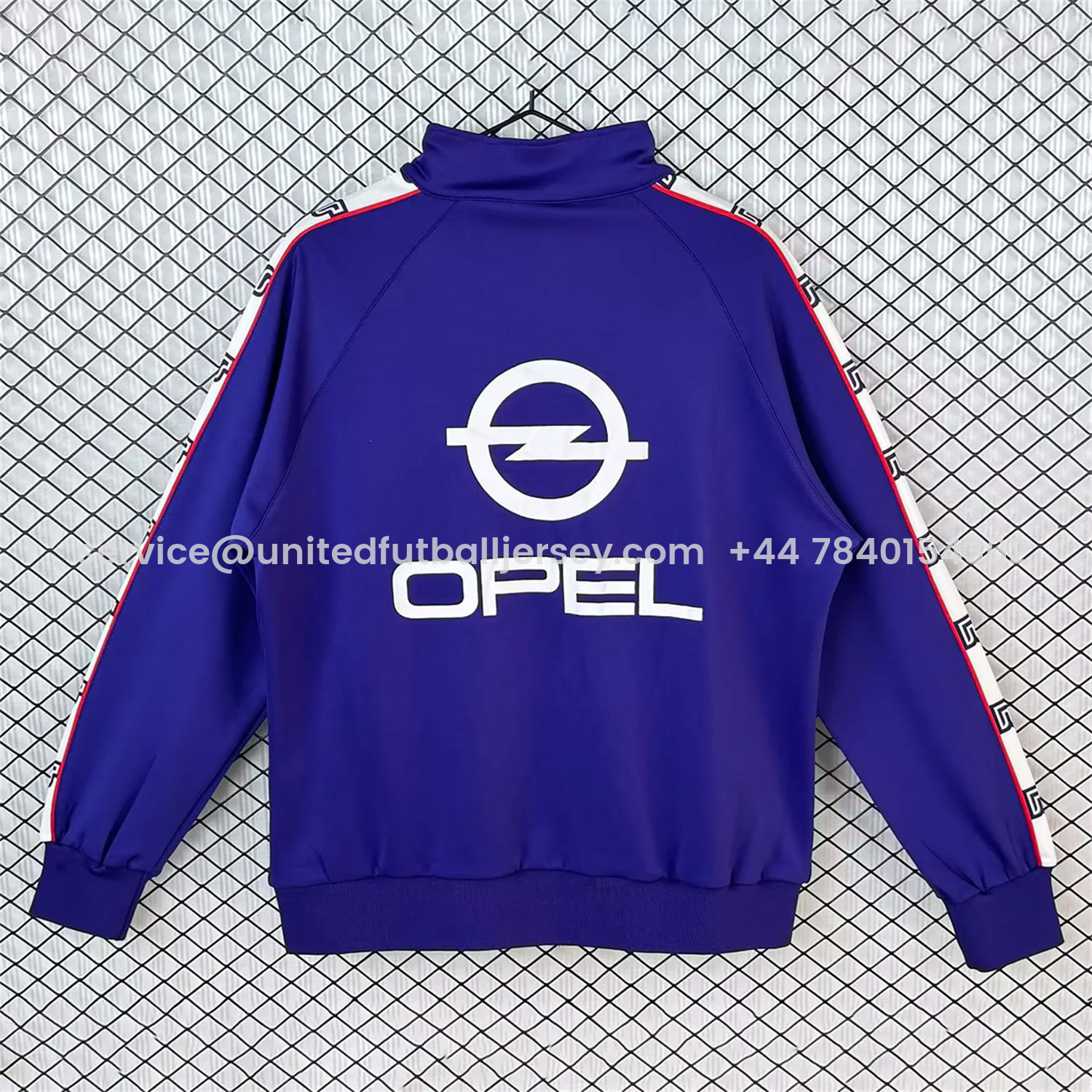 foot-Retro Fiorentina 1985-86 Windbreaker Jacket - Blue