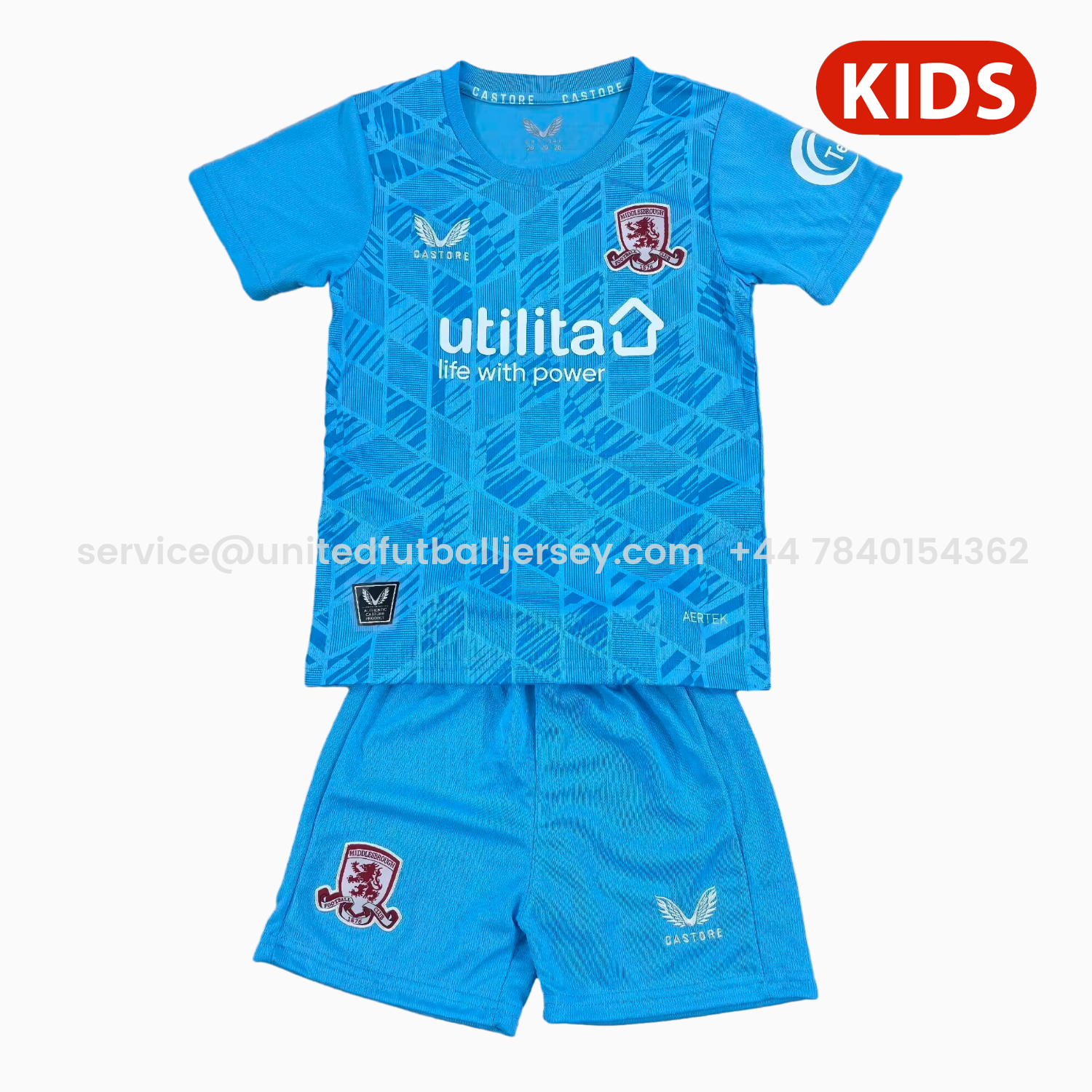 foot-Middlesbrough 25-26 Third Blue Kids Kit