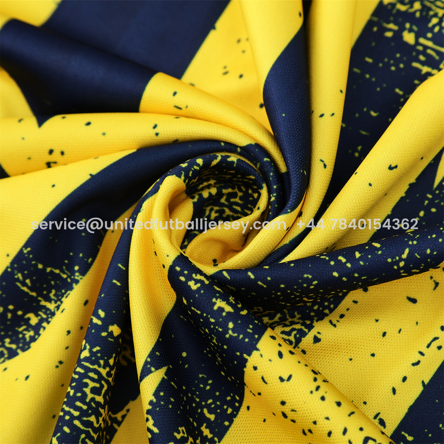 foot-Atletico Madrid Short-Sleeve Training Set - Blue Yellow Top & Blue Shorts