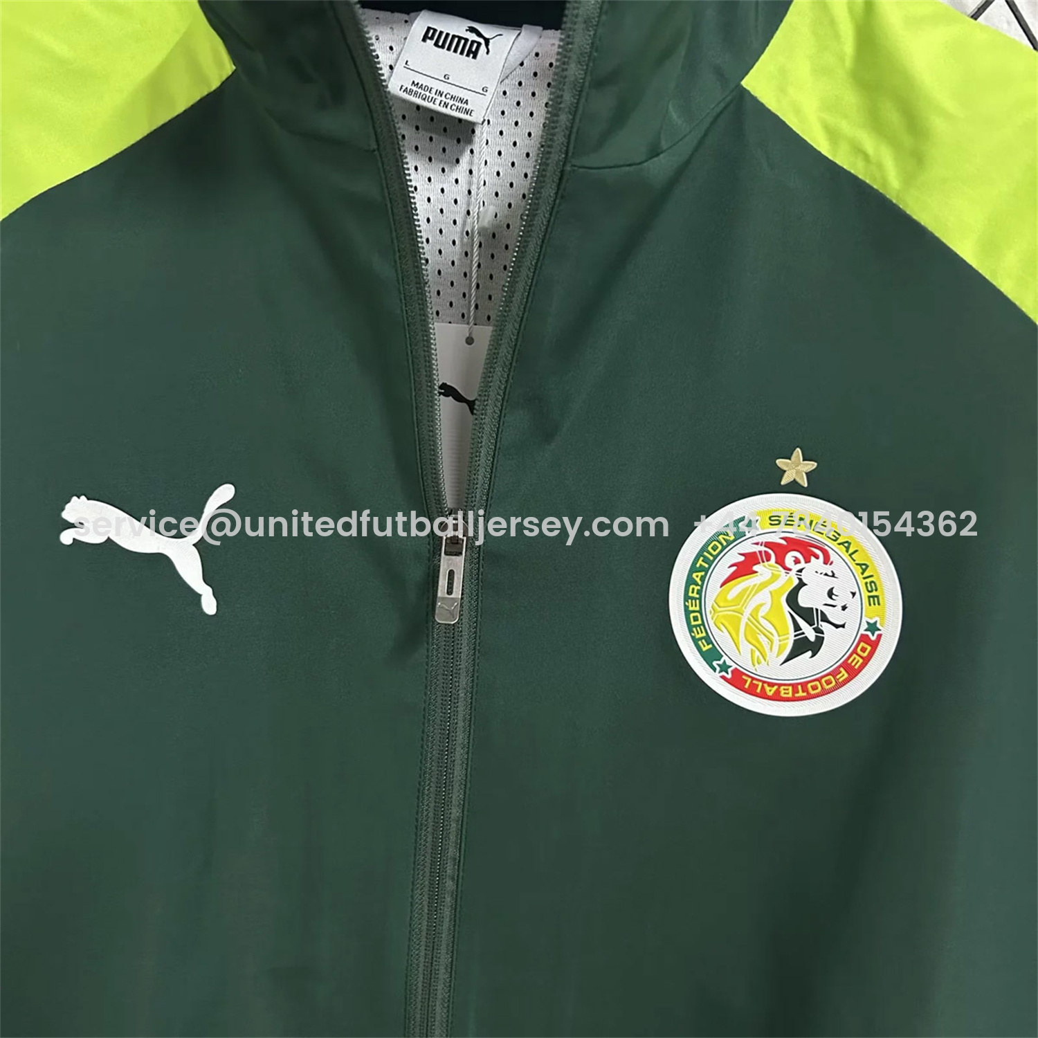foot-Senegal 25-26 Windbreaker Jacket - Green