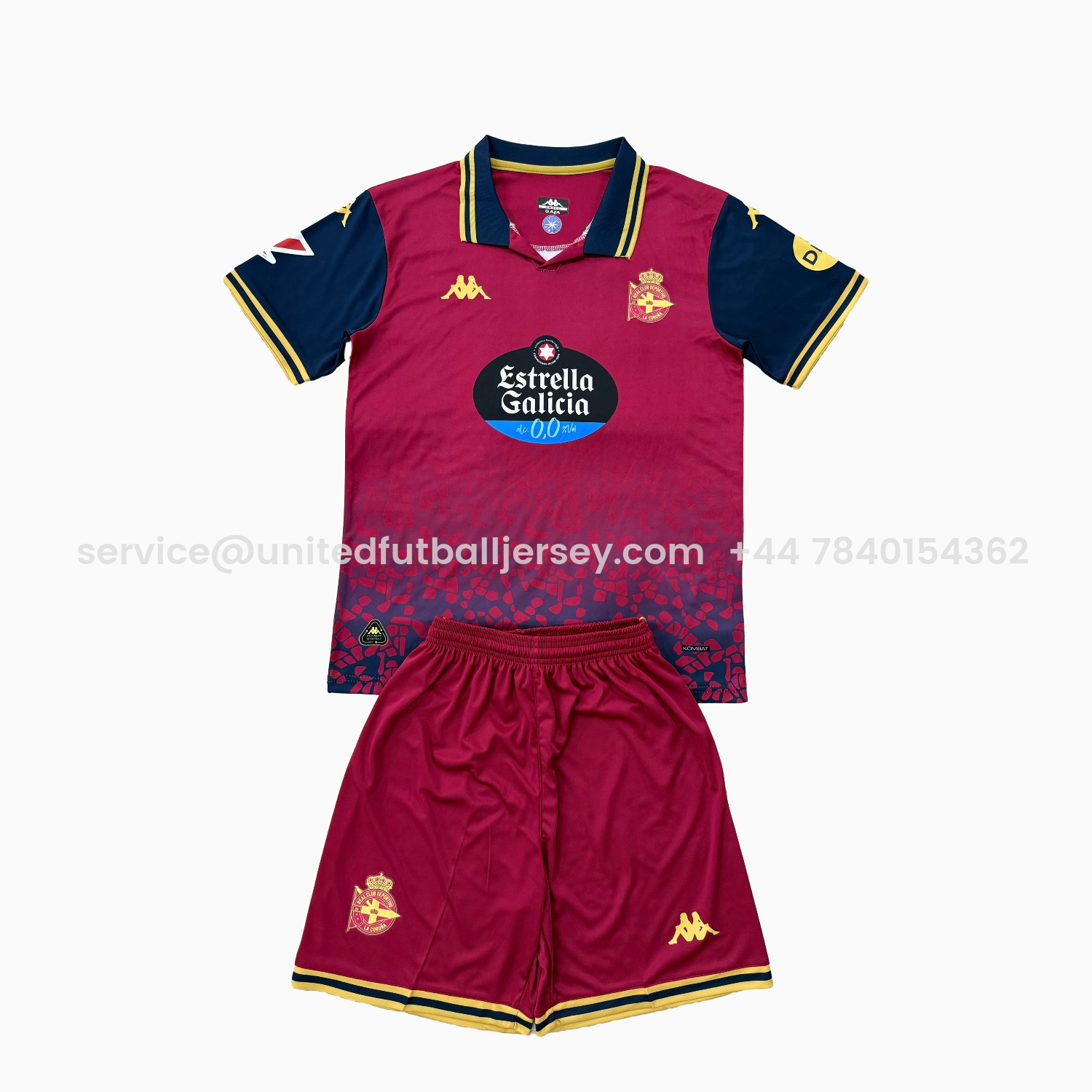 foot-Deportivo de La Coruña 25-26 Away Men's Adult Jersey Set - Fans Version