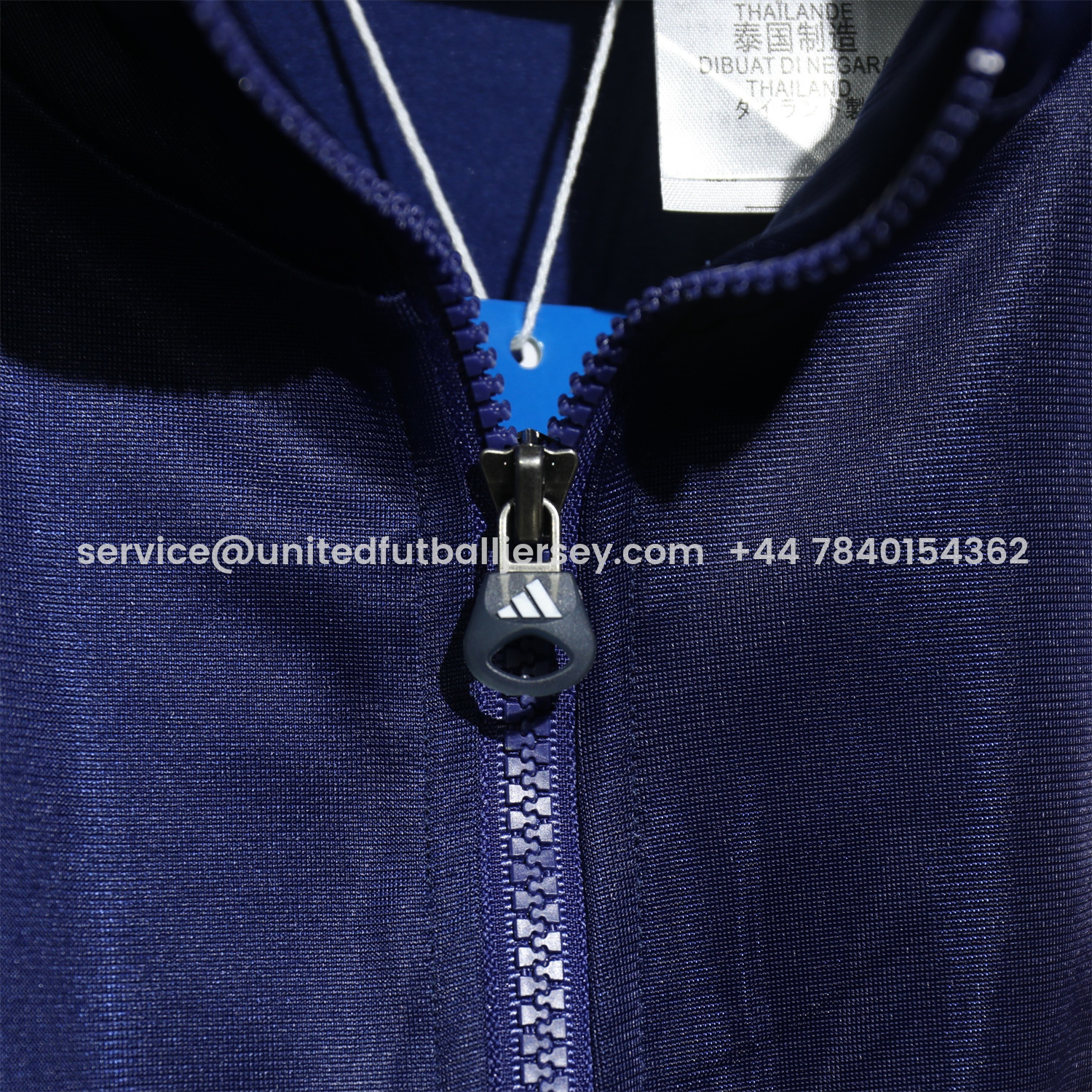 foot-Real Madrid 25-26 Pure Color Yellow Lines Training Set - Dark Blue Top and Dark Blue Pants