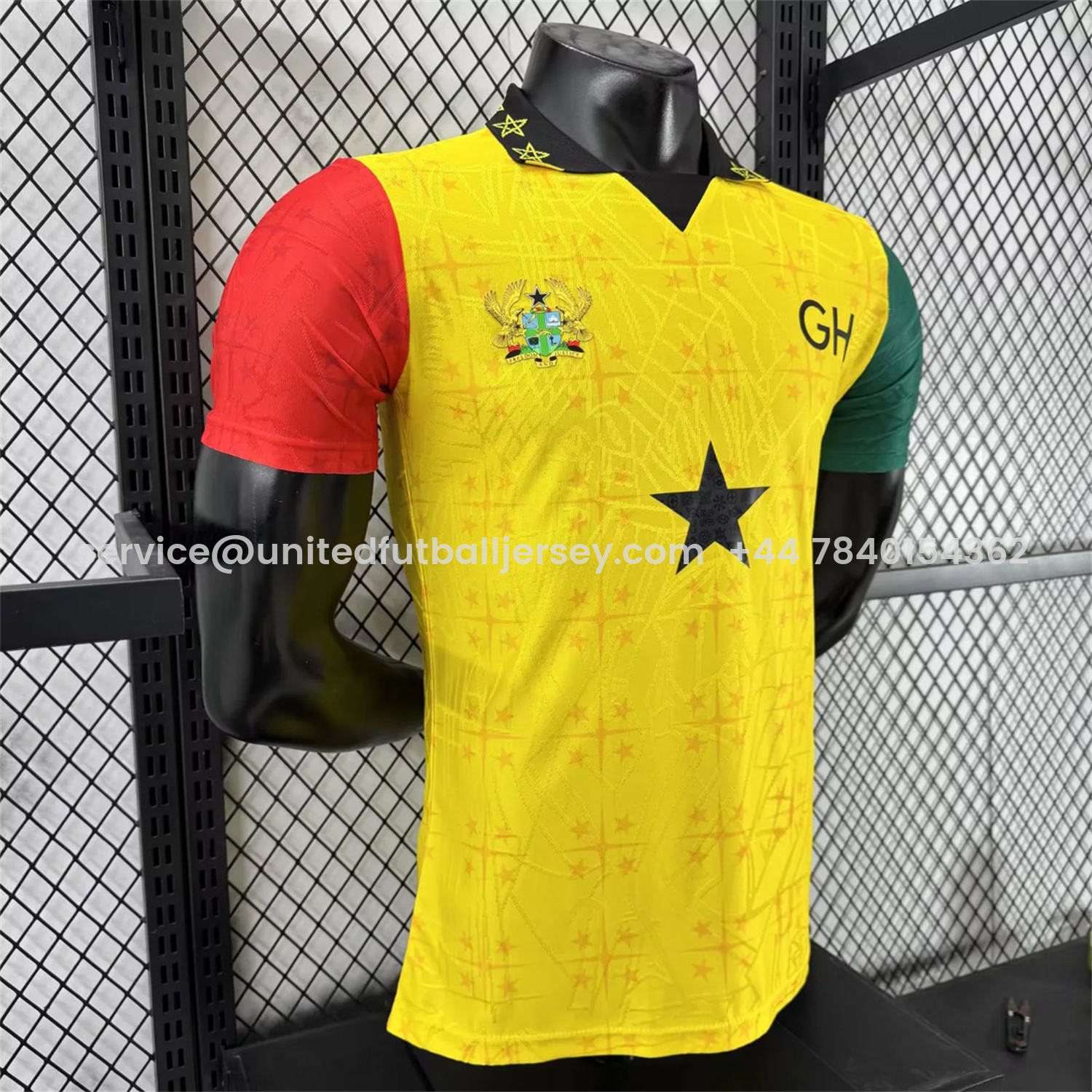 foot-Ghana 2026 Coat Of Arms Yellow Special Jersey - Player Version