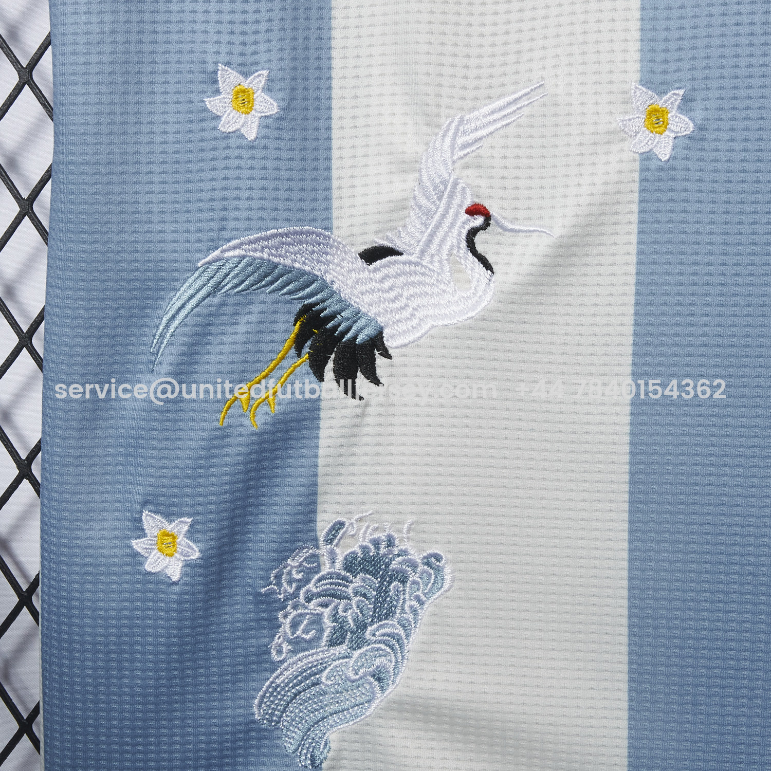 foot-【Embroidered Flower Version】Argentina 25-26 50th Anniversary Jersey - Player Version