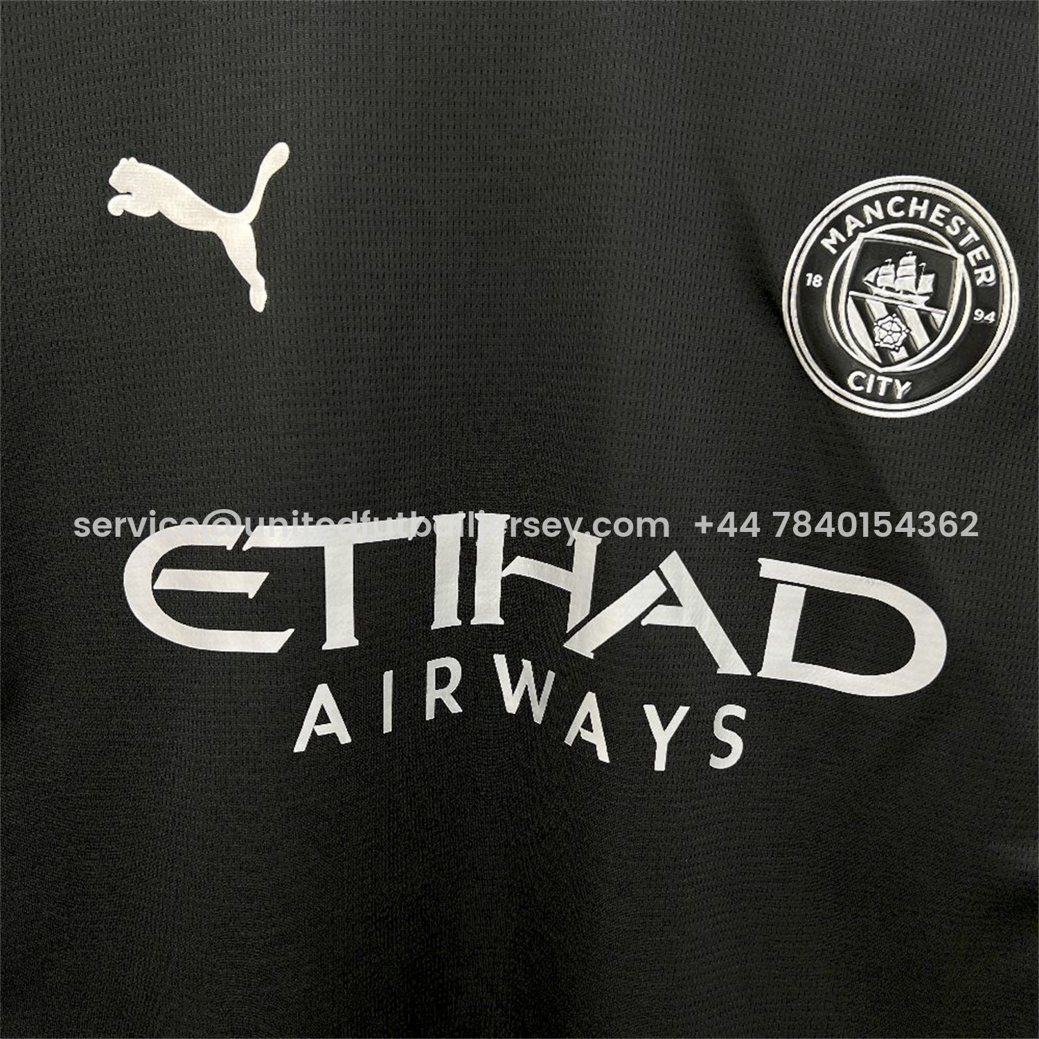 foot-Manchester City 25-26 Away Long Sleeves Black Jersey - Fans Version