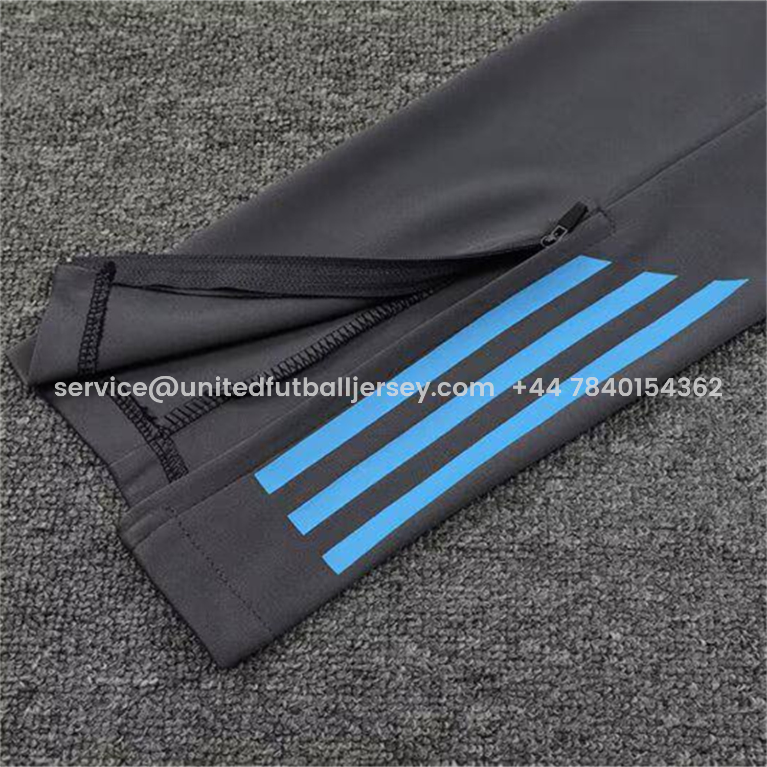 foot-Argentina 25-26 Long Sleeve Training Set - Gold Top and Grey Pants