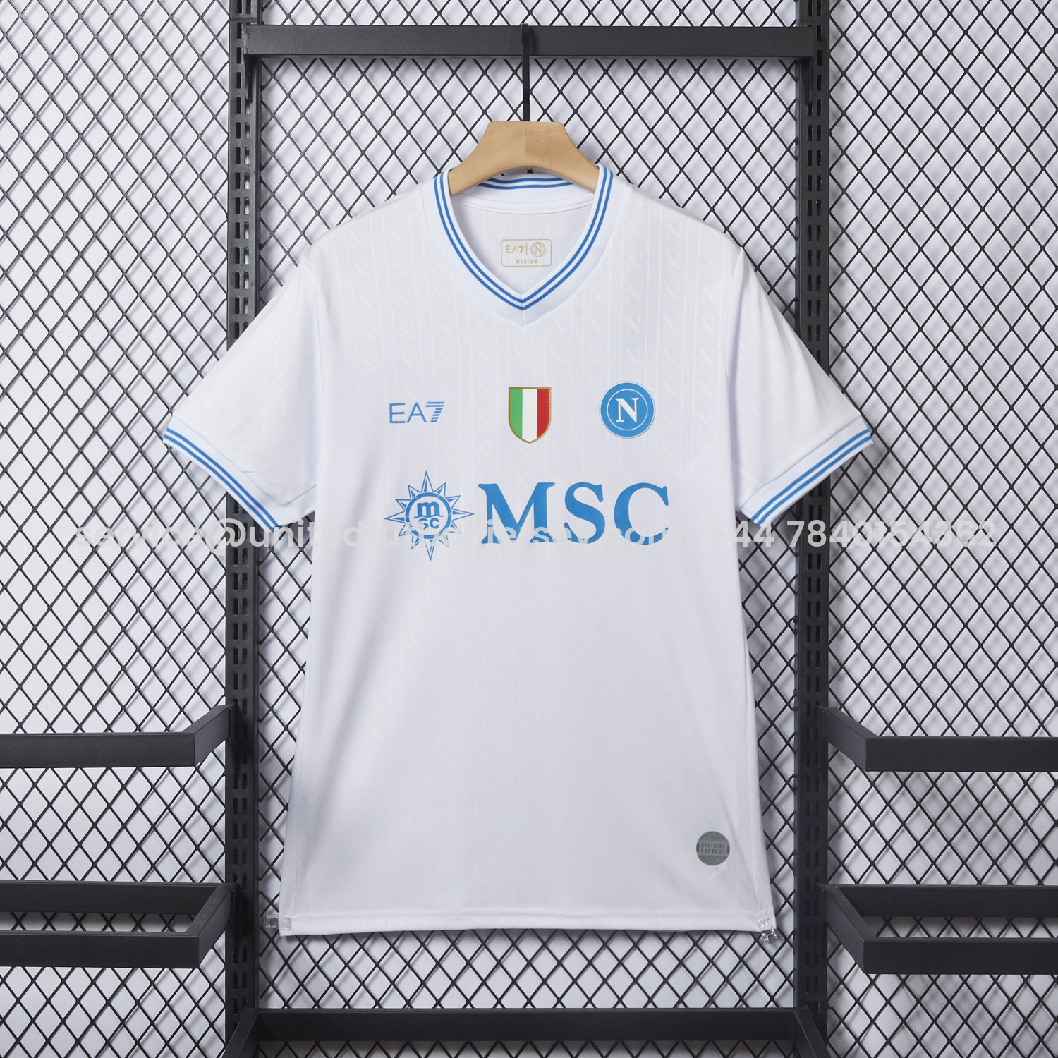 foot-Napoli 25-26 European Away White Jersey - Fans Version